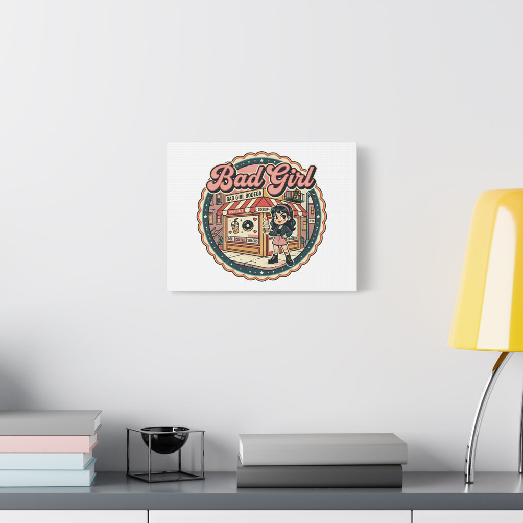 Bad Girl Bodega Canvas Print | Bodega, NYC, Y2K Corner Store Art