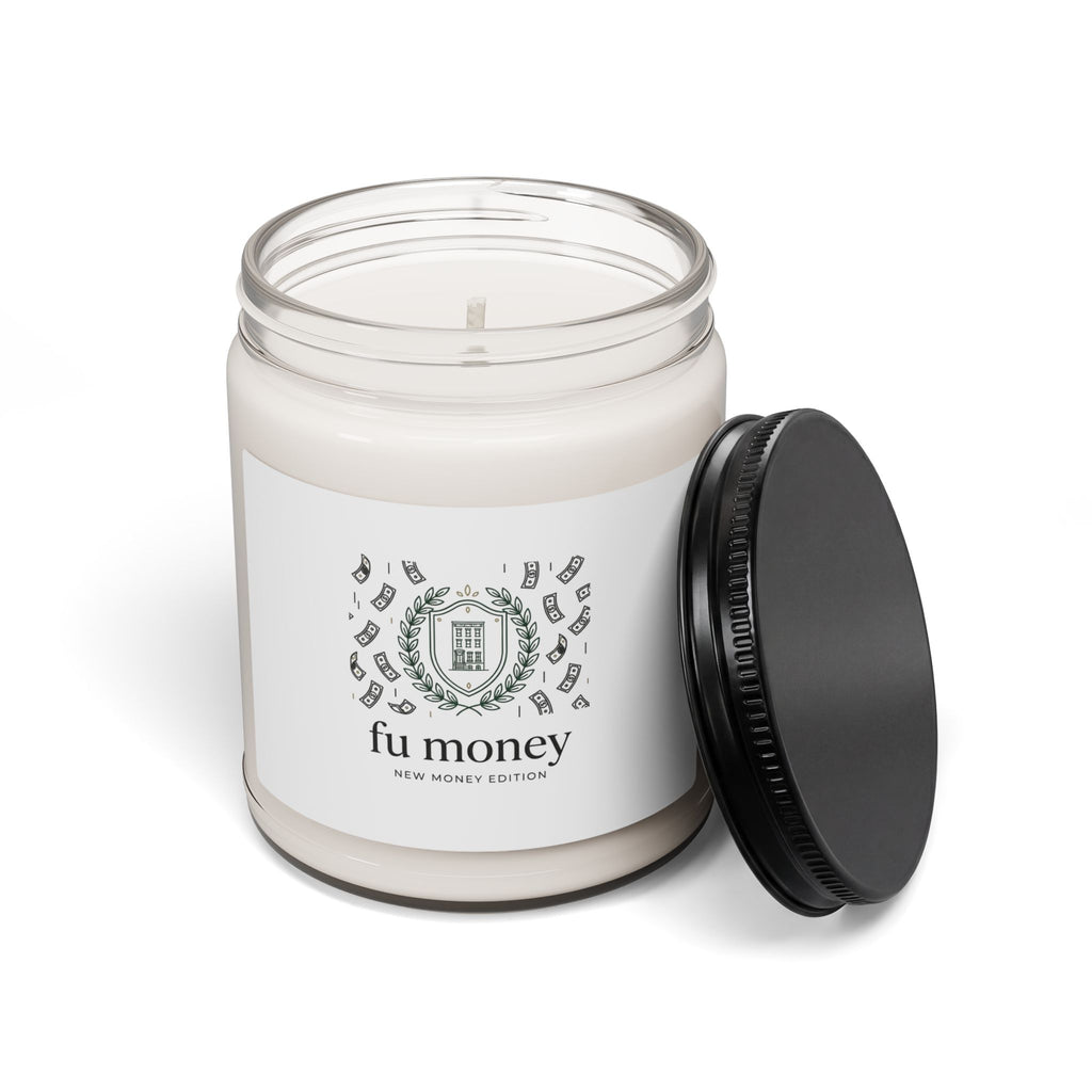 fu money Candle | New Money Minimalist, Quiet Luxury, Serif Monochrome