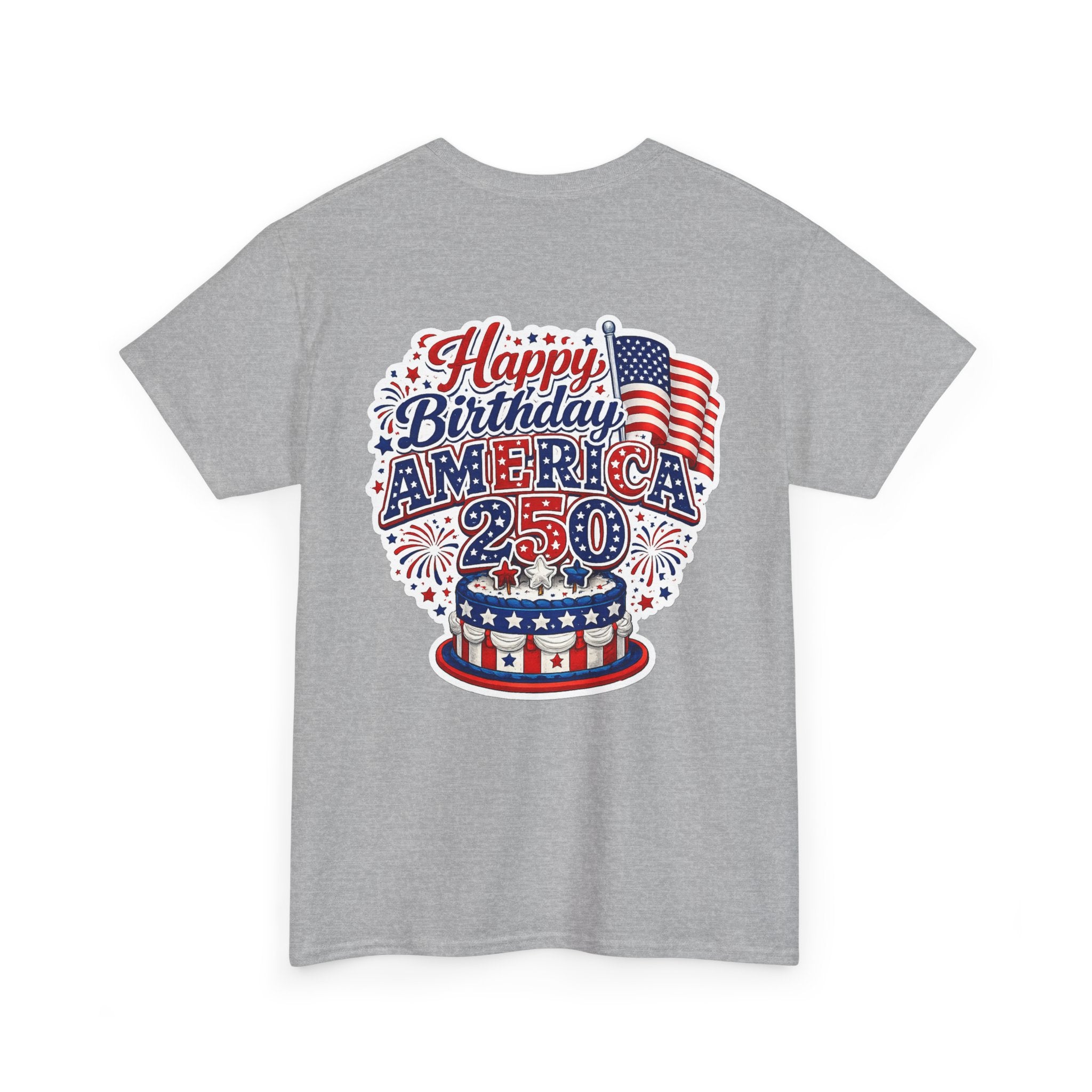American Flag Hot Air Balloon Tee — "Happy Birthday America 250" Patriotic T-Shirt
