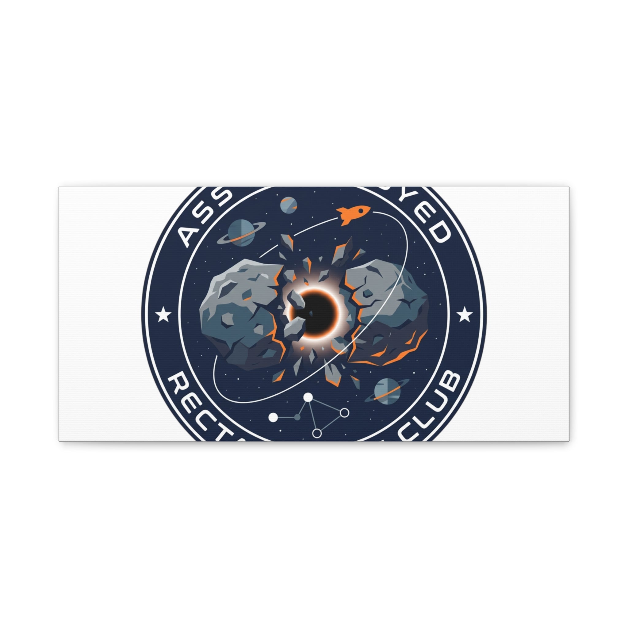 Cosmic Mission Patch Canvas | Space, Rocket, Astronaut, Deep Space