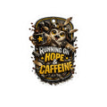 4th wall kiss cut sticker — Running on Hope & Caffeine Owl Sticker