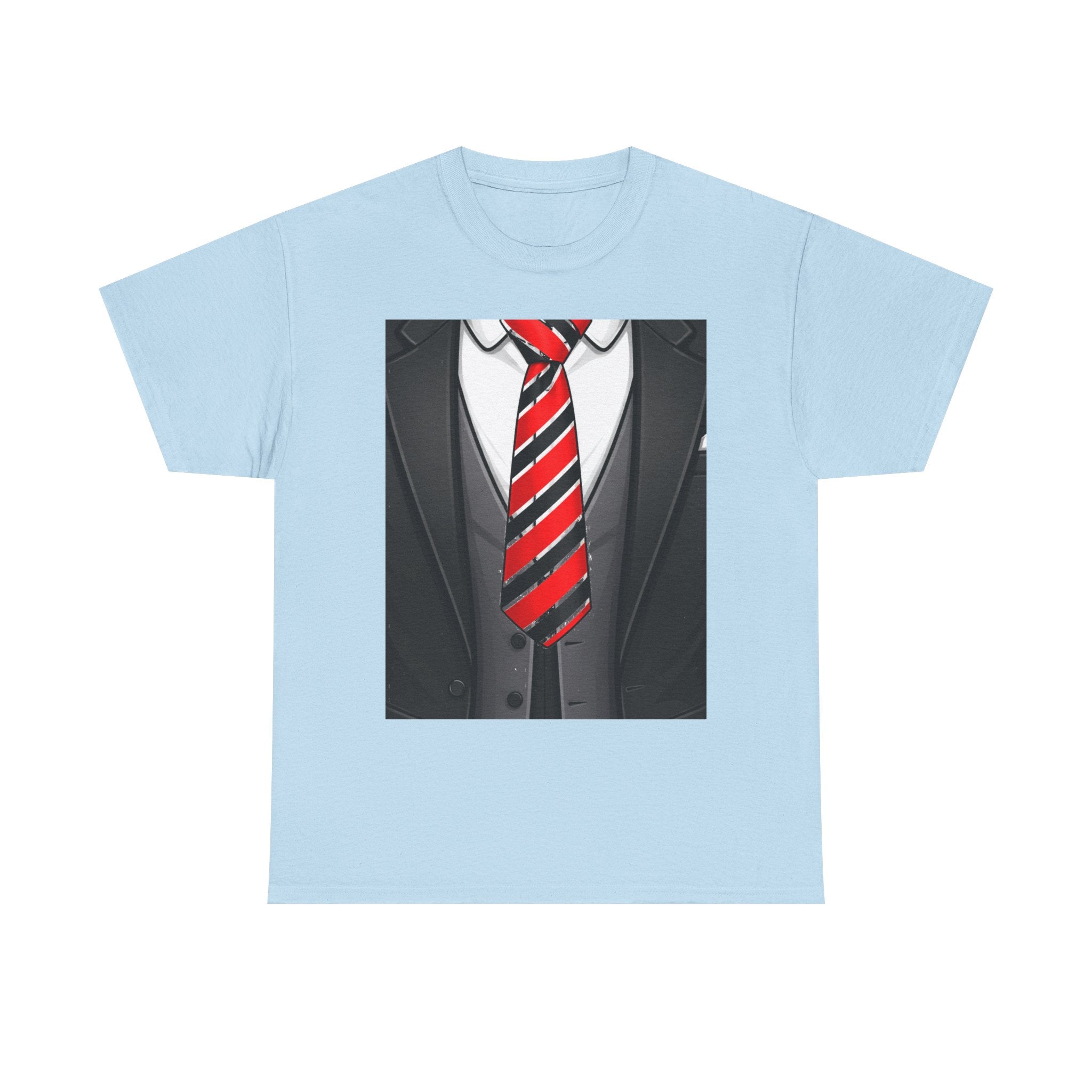 Suit & Red Striped Tie Graphic Tee