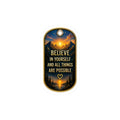 Believe in Yourself Inspirational Kiss-Cut Sticker – Mountain Sunrise Motivational Decal