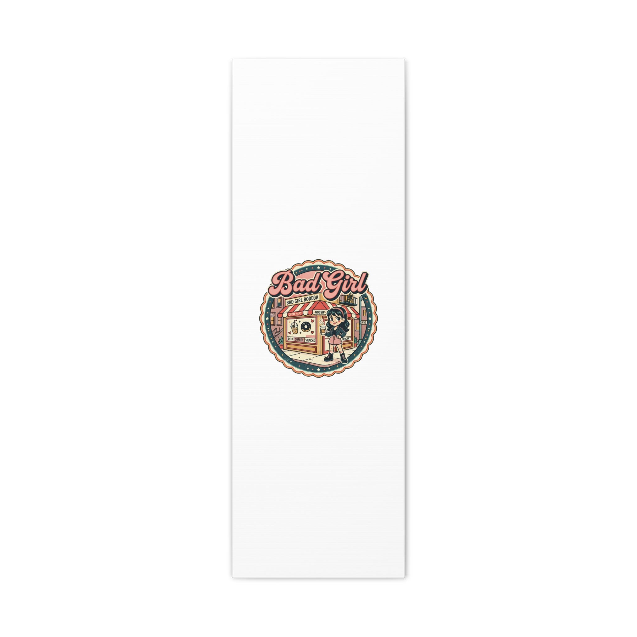 Bad Girl Bodega Canvas Print | Bodega, NYC, Y2K Corner Store Art