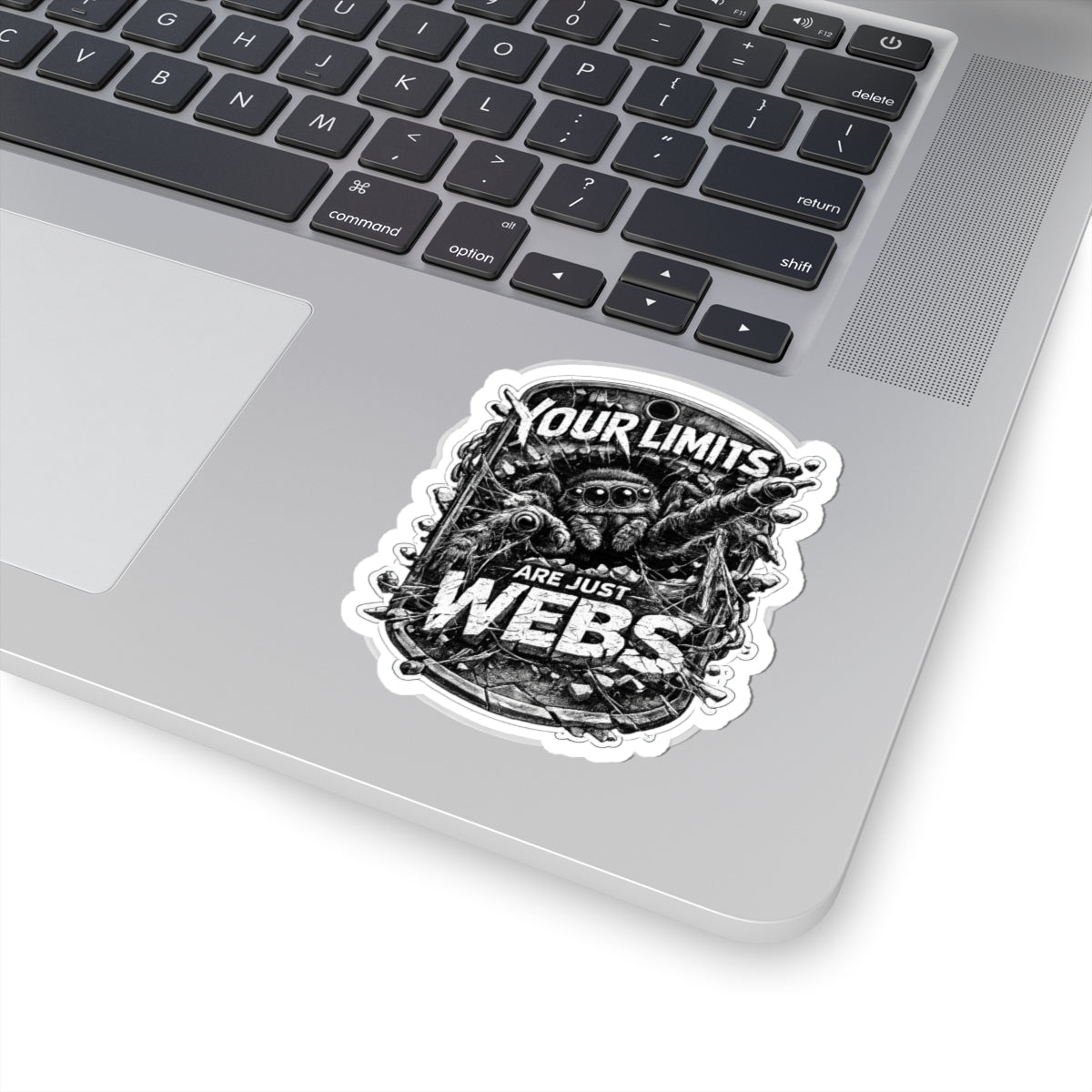 4th wall break Spider Noir inspired Motivational Sticker — "Your Limits Are Just Webs" Kiss-Cut Decal