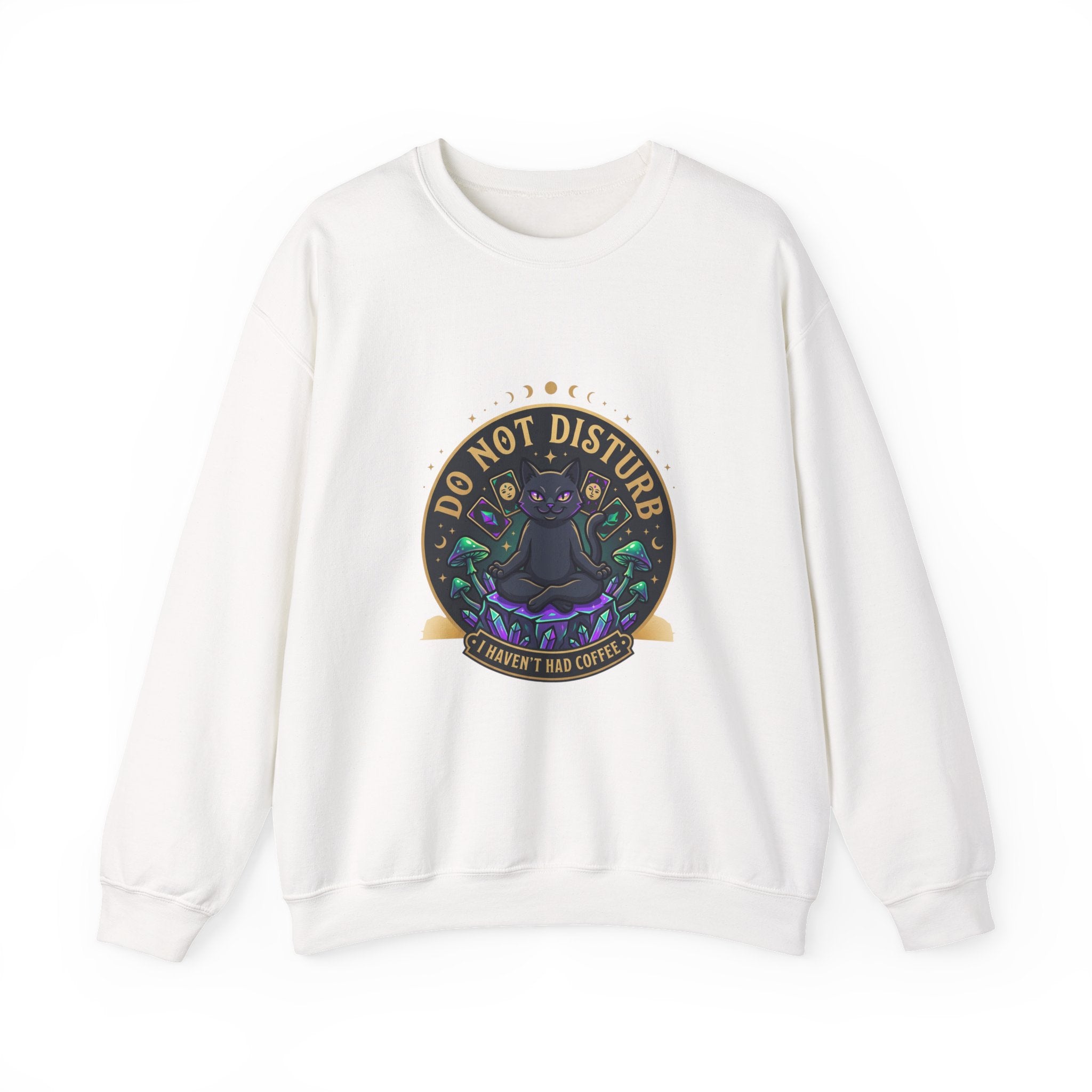 Do Not Disturb Cat Crewneck Sweatshirt | witchy goblincore, chaos energy