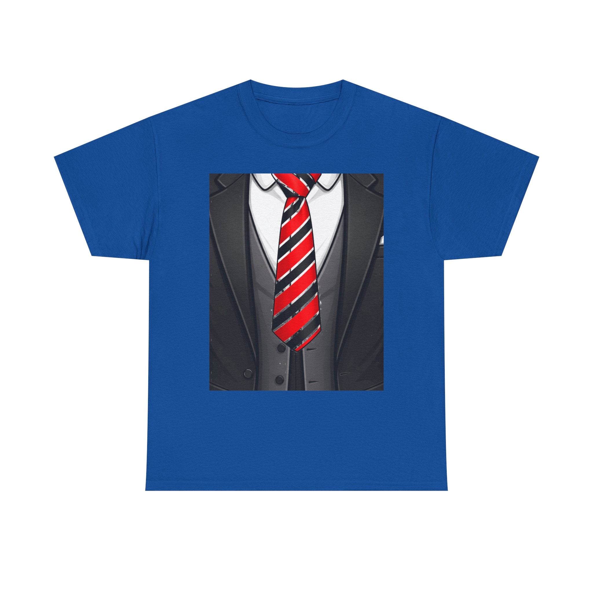 Suit & Red Striped Tie Graphic Tee