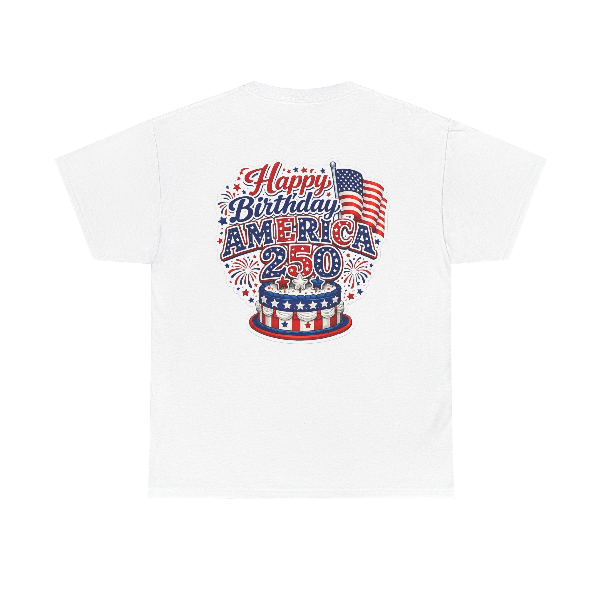 American Flag Hot Air Balloon Tee — "Happy Birthday America 250" Patriotic T-Shirt