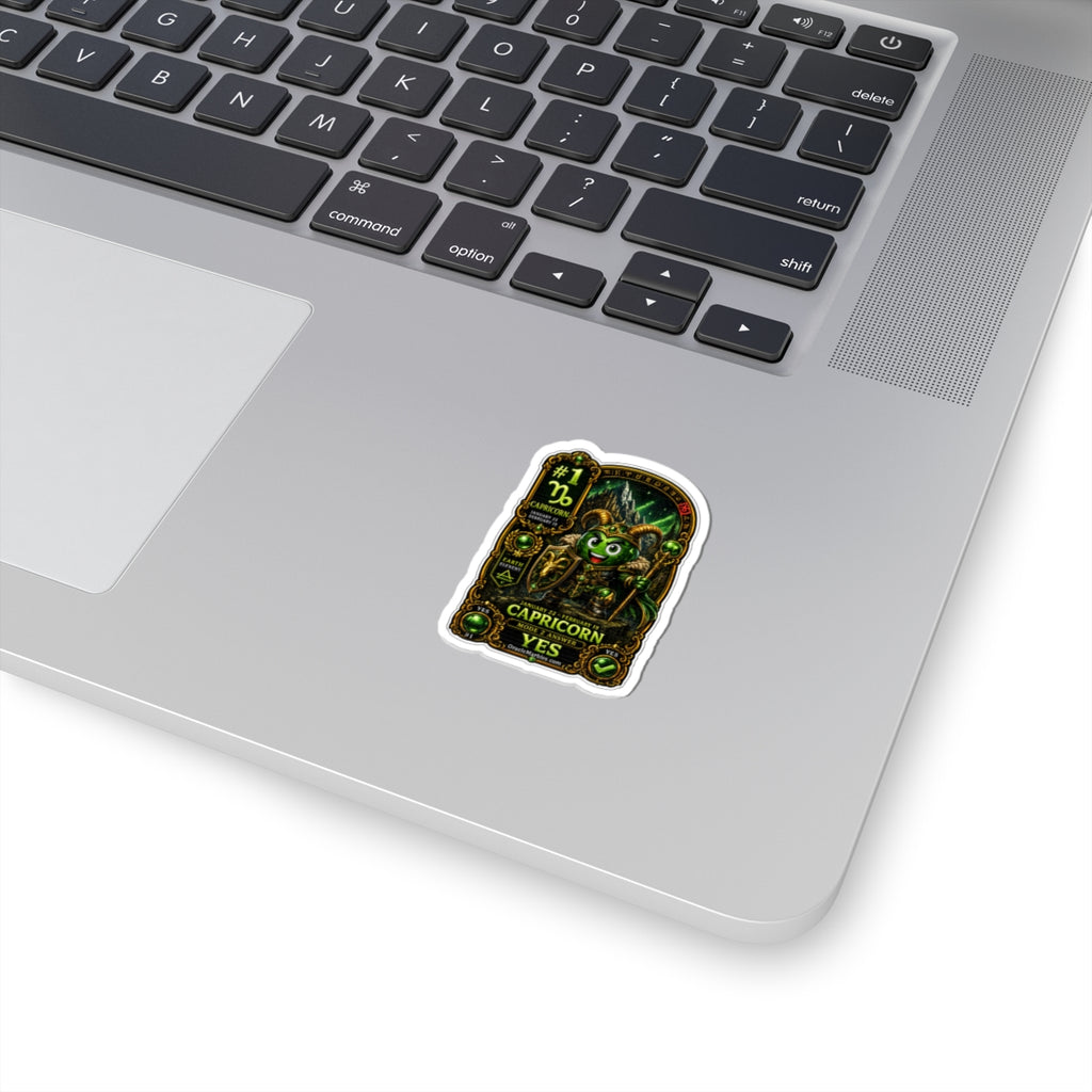 Capricorn Zodiac Sticker — 'Capricorn Yes' Kiss-Cut Astrology Decal