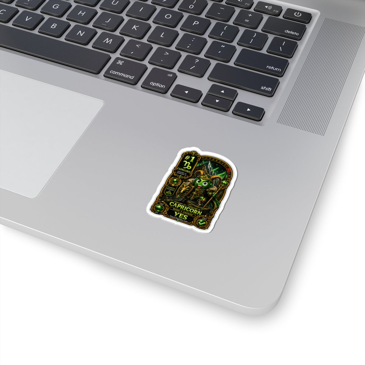 Capricorn Zodiac Sticker — 'Capricorn Yes' Kiss-Cut Astrology Decal