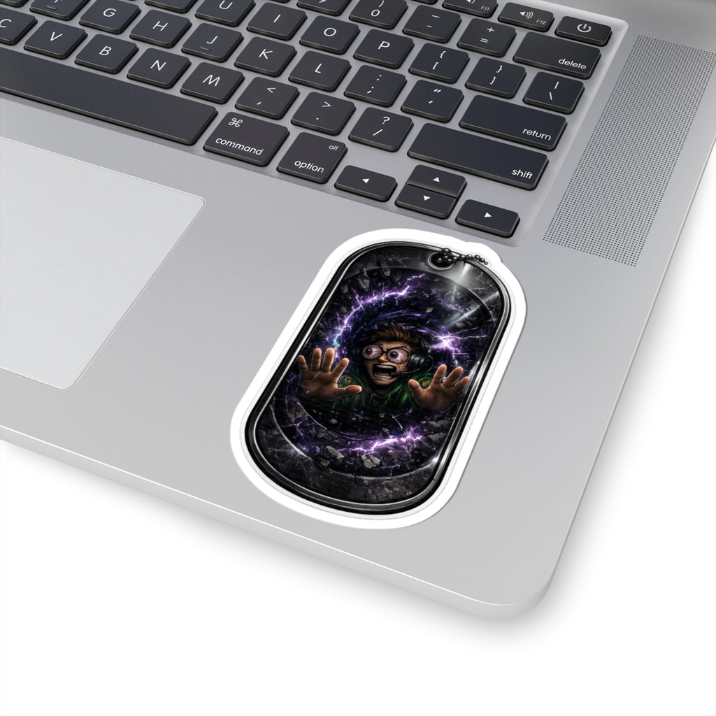 Portal Trap Gamstr Kiss-Cut Sticker — Scary Sci‑Fi Horror Laptop Decal