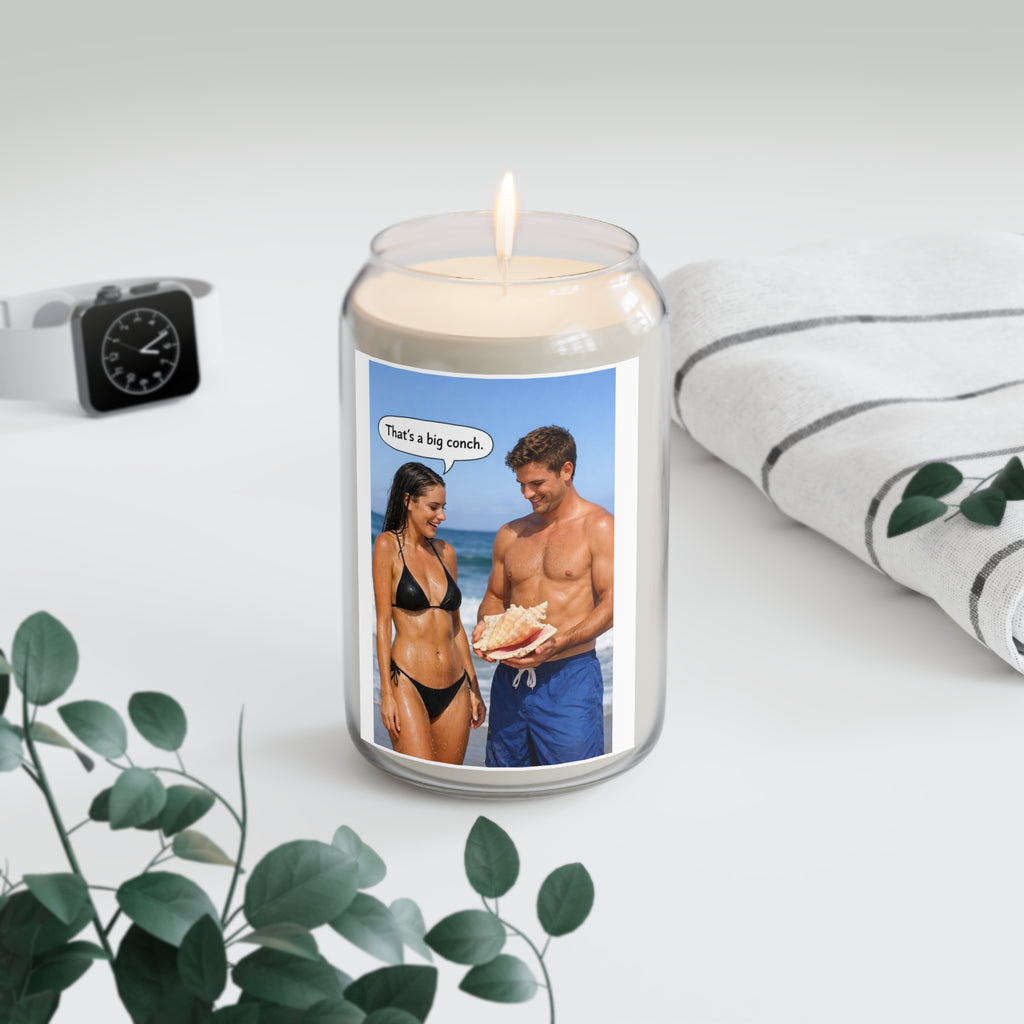 Scented Candle — Beach Humor "That's a big conch." Soy 13.75oz