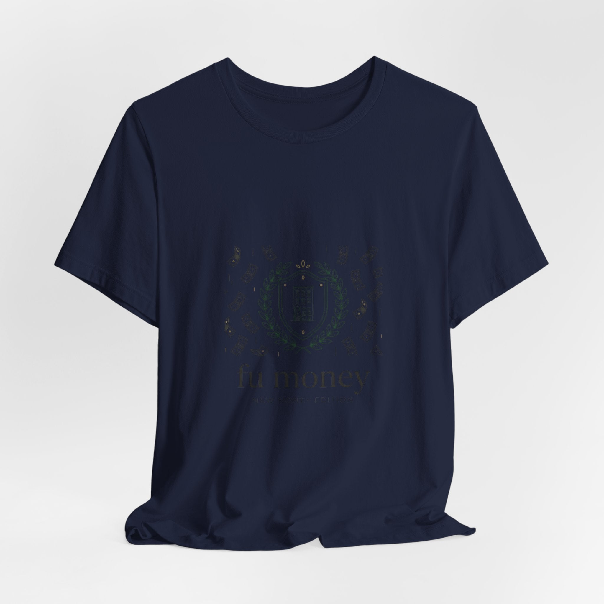fu money Crest Tee | old money minimalist, serif monochrome