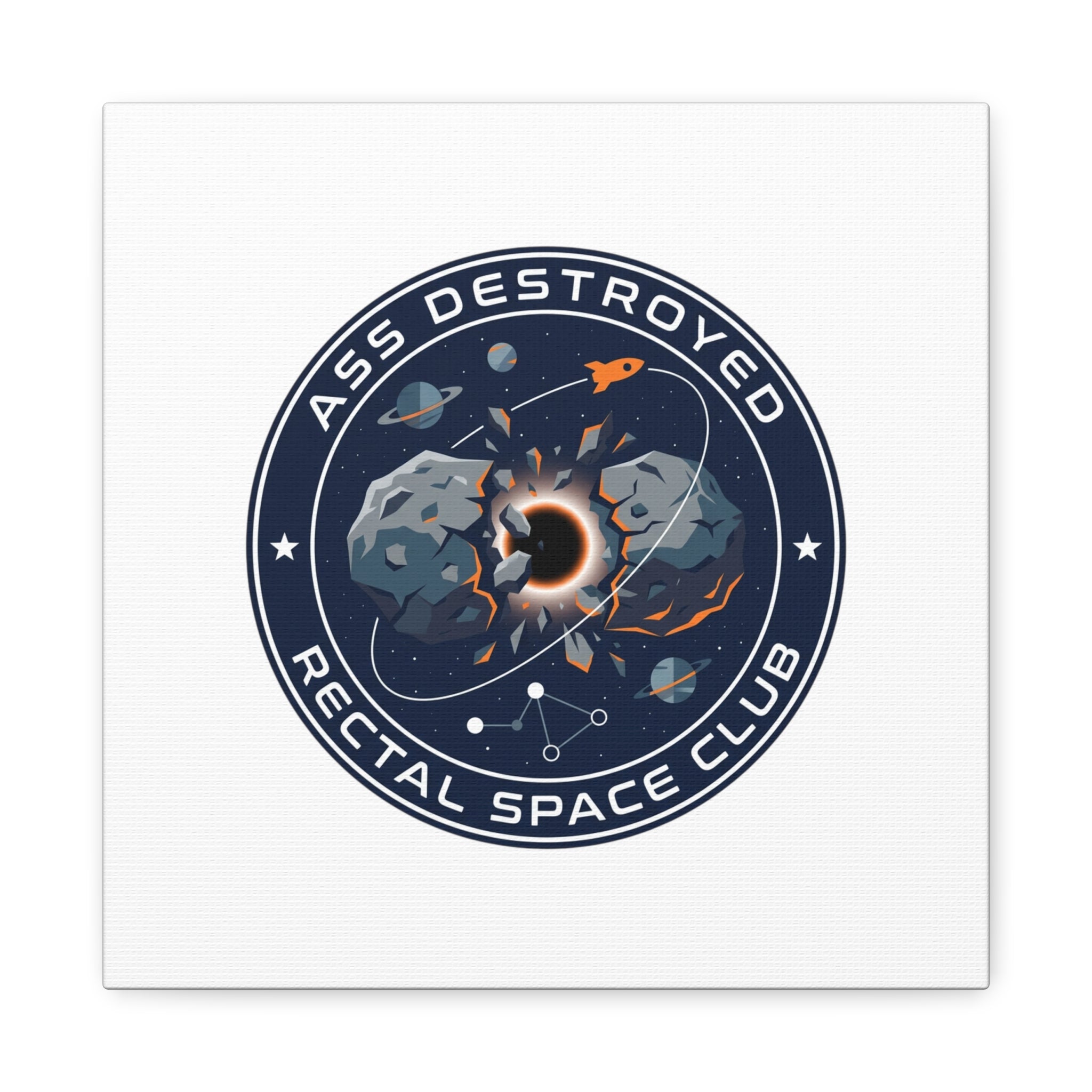 Cosmic Mission Patch Canvas | Space, Rocket, Astronaut, Deep Space
