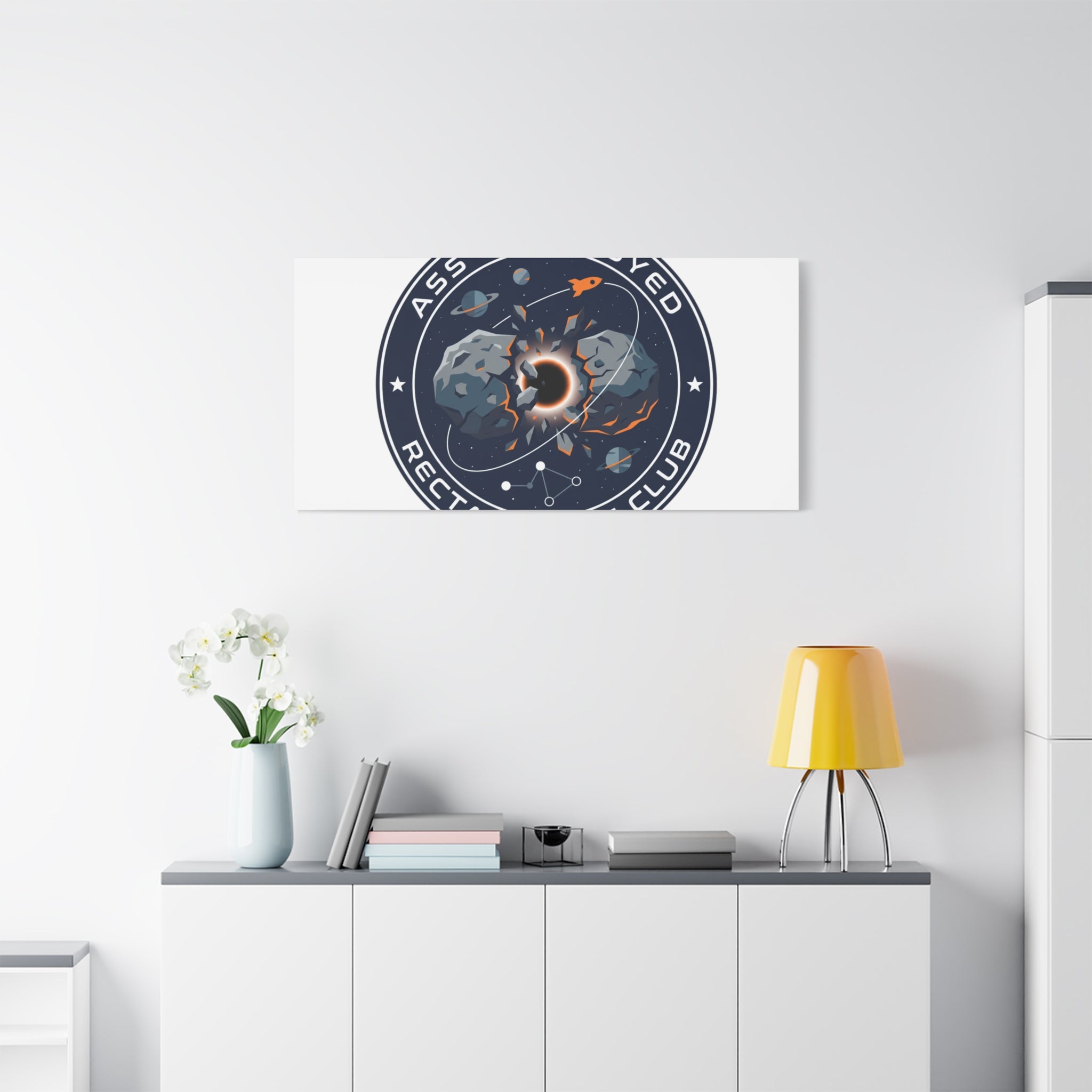 Cosmic Mission Patch Canvas | Space, Rocket, Astronaut, Deep Space