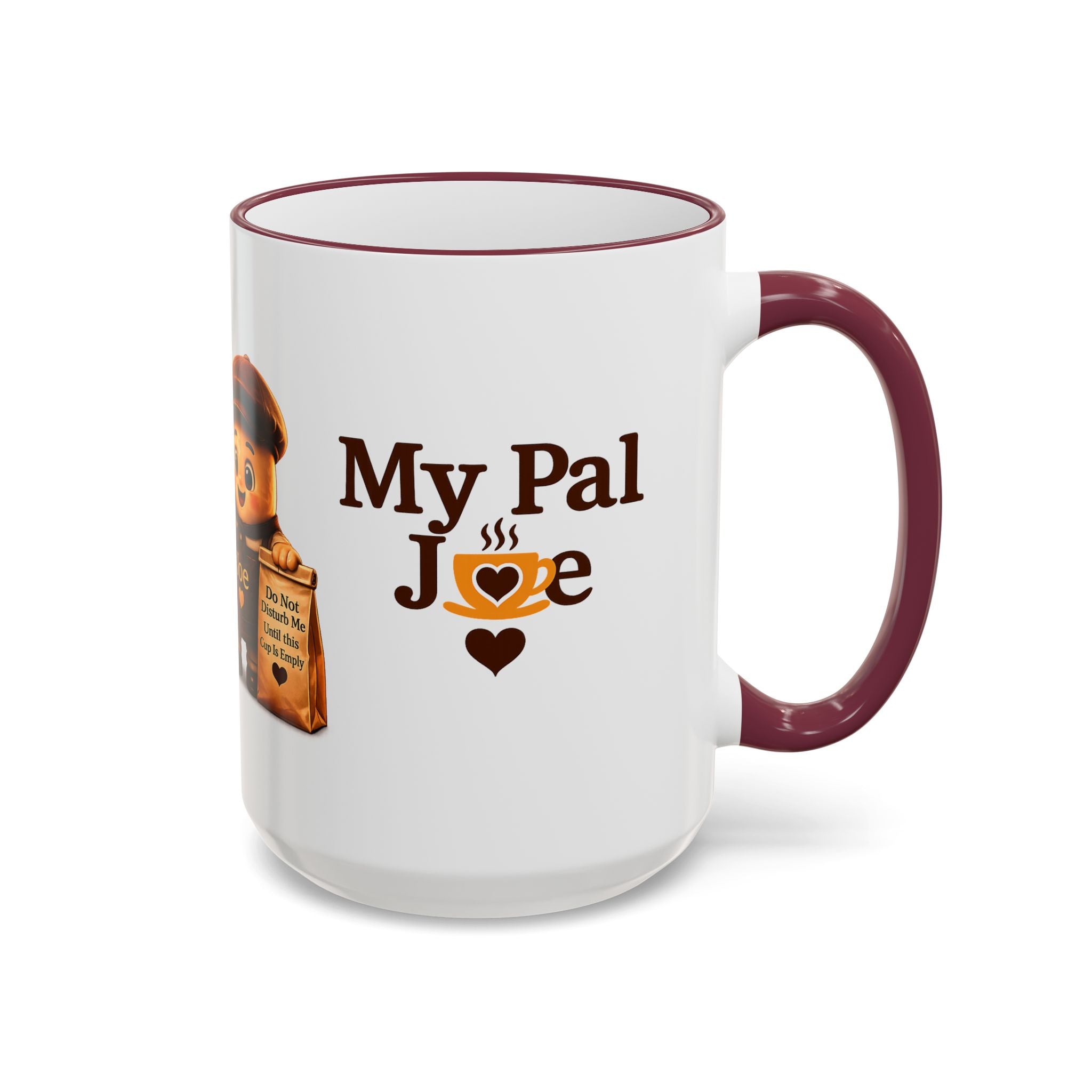 Running on Hope and Caffeine — 'My First Cup of Joe' Vintage Coffee Character (11oz/15oz)