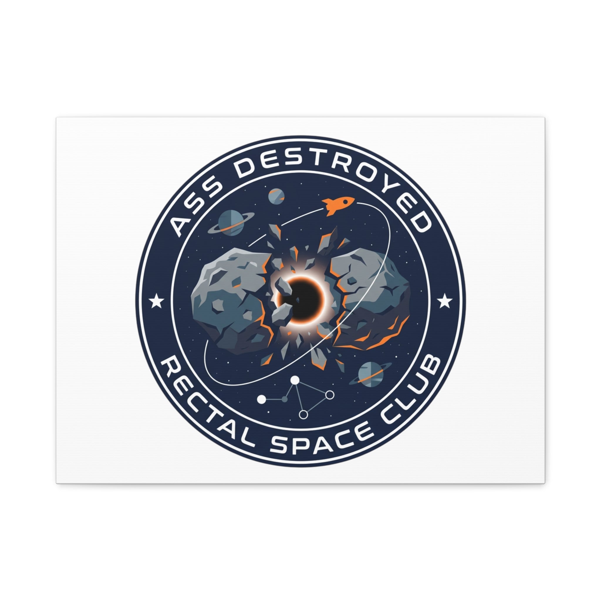 Cosmic Mission Patch Canvas | Space, Rocket, Astronaut, Deep Space