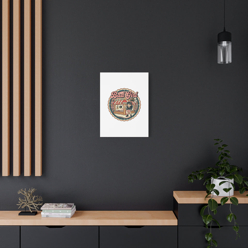 Bad Girl Bodega Canvas Print | Bodega, NYC, Y2K Corner Store Art
