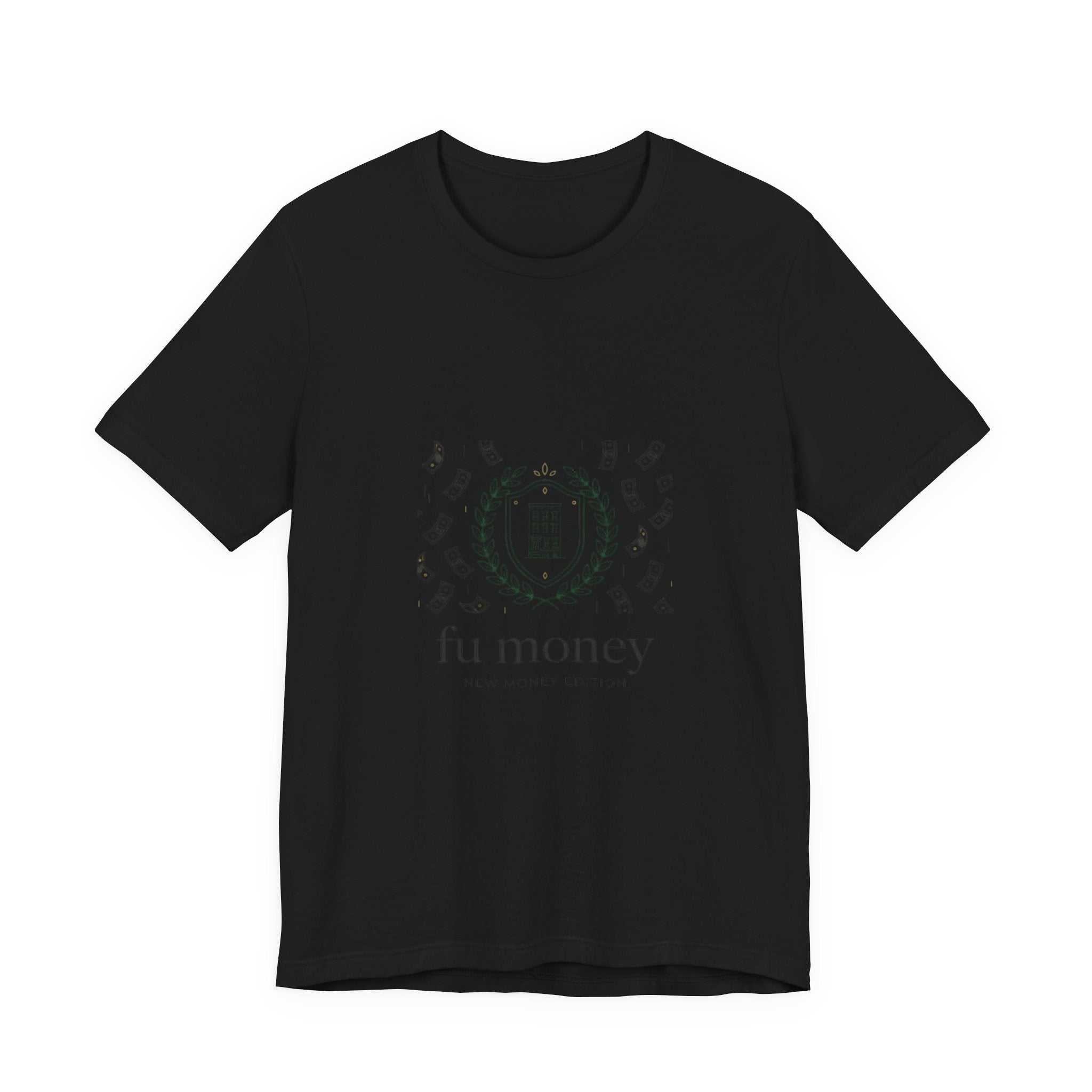 fu money Crest Tee | old money minimalist, serif monochrome
