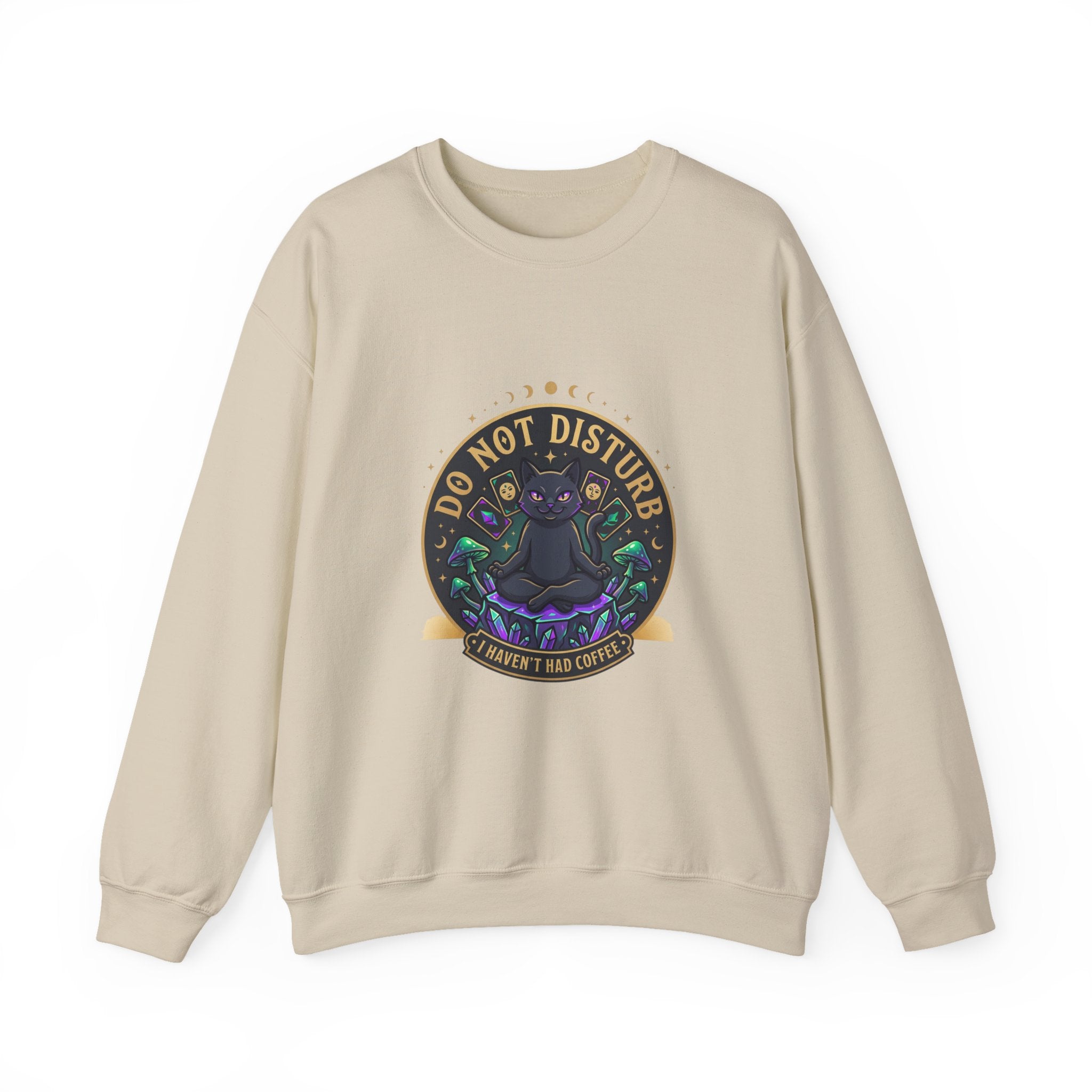 Do Not Disturb Cat Crewneck Sweatshirt | witchy goblincore, chaos energy