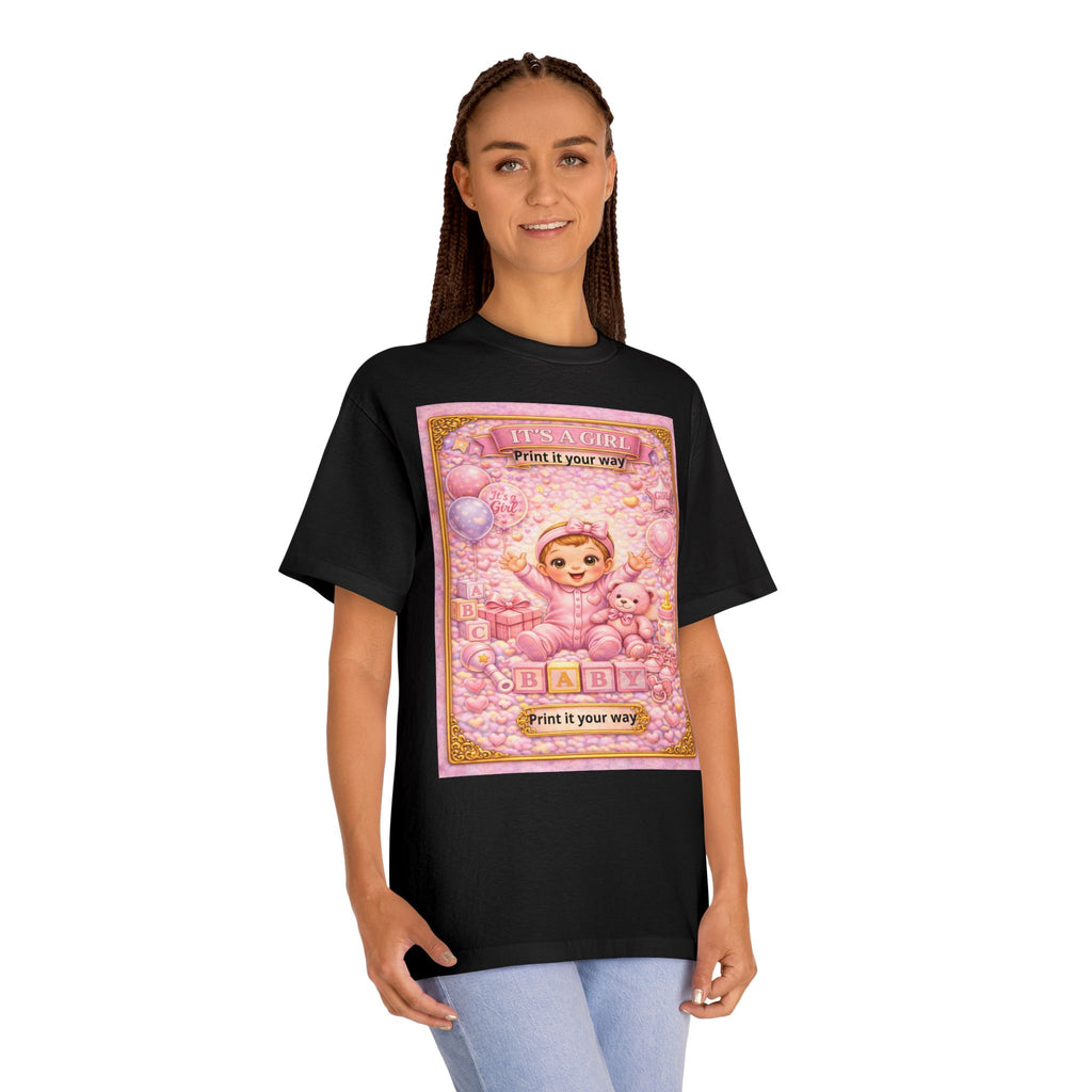 Kawaii Baby Bear Graphic Tee — Pink Cute Retro Nursery Print