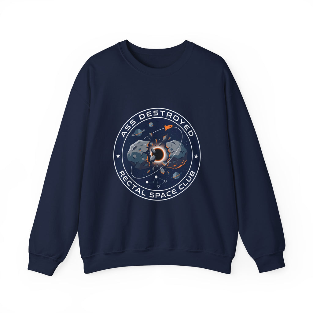 Mission Patch Cosmic Rocket Crewneck, space astronaut, mission patch, hard sci-fi