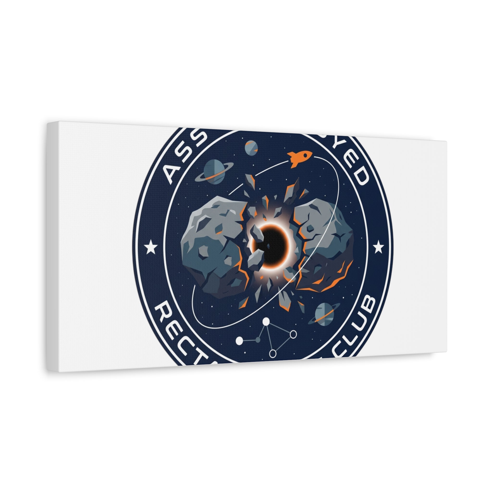 Cosmic Mission Patch Canvas | Space, Rocket, Astronaut, Deep Space