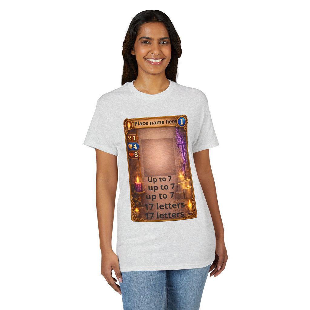 Trading Card Game Spell Card T-Shirt — Customizable Fantasy Card Design