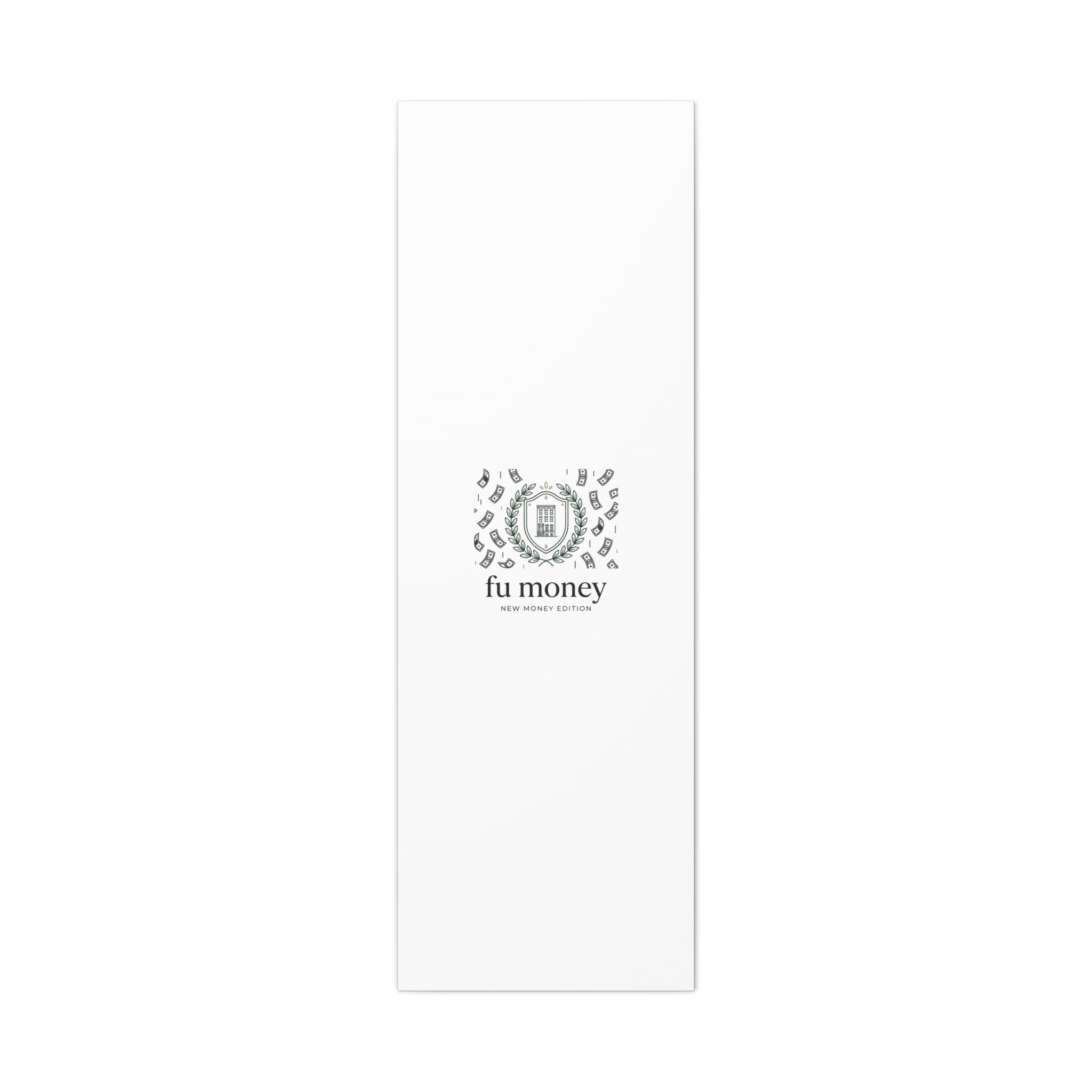 fu money Canvas |New Money Minimalist, Quiet Luxury, Serif Monochrome