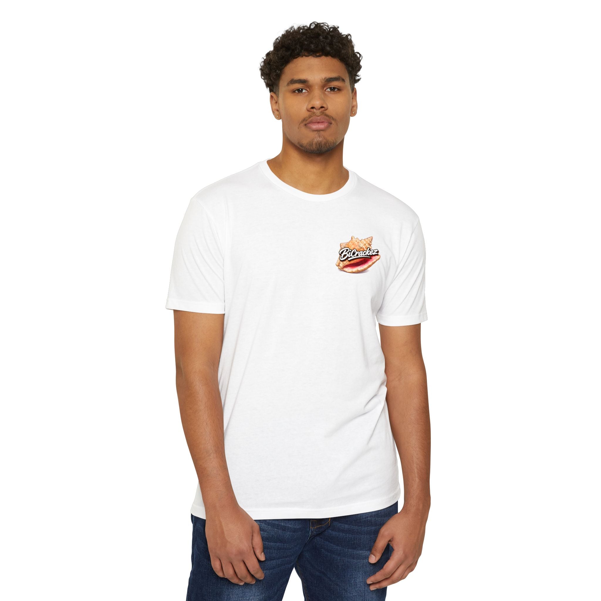 Conch Joke T-Shirt — Retro Beach Photo Tee with "That's a big conch" Graphic