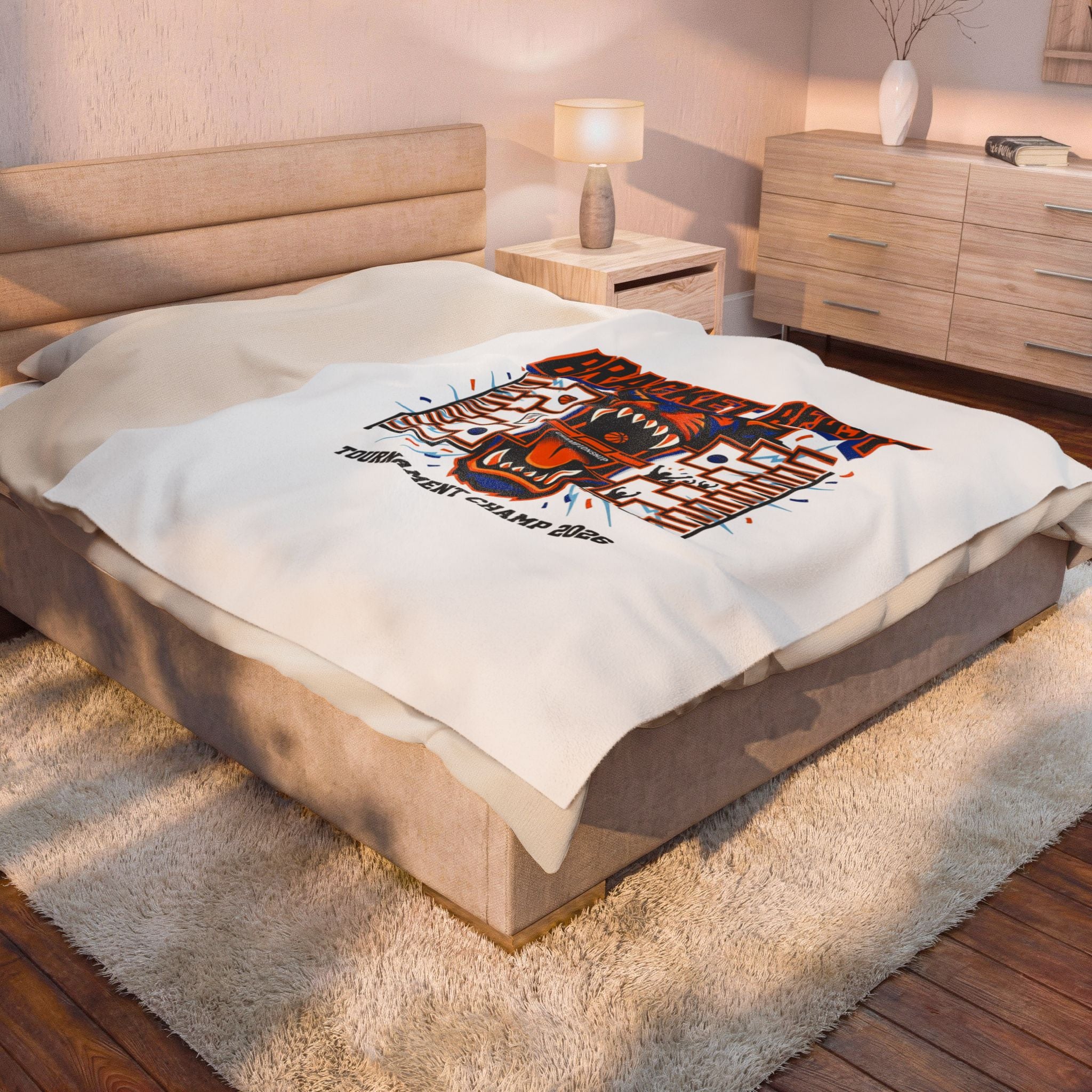 Bracket Beast Plush Blanket | college tournament, bracket, gameday