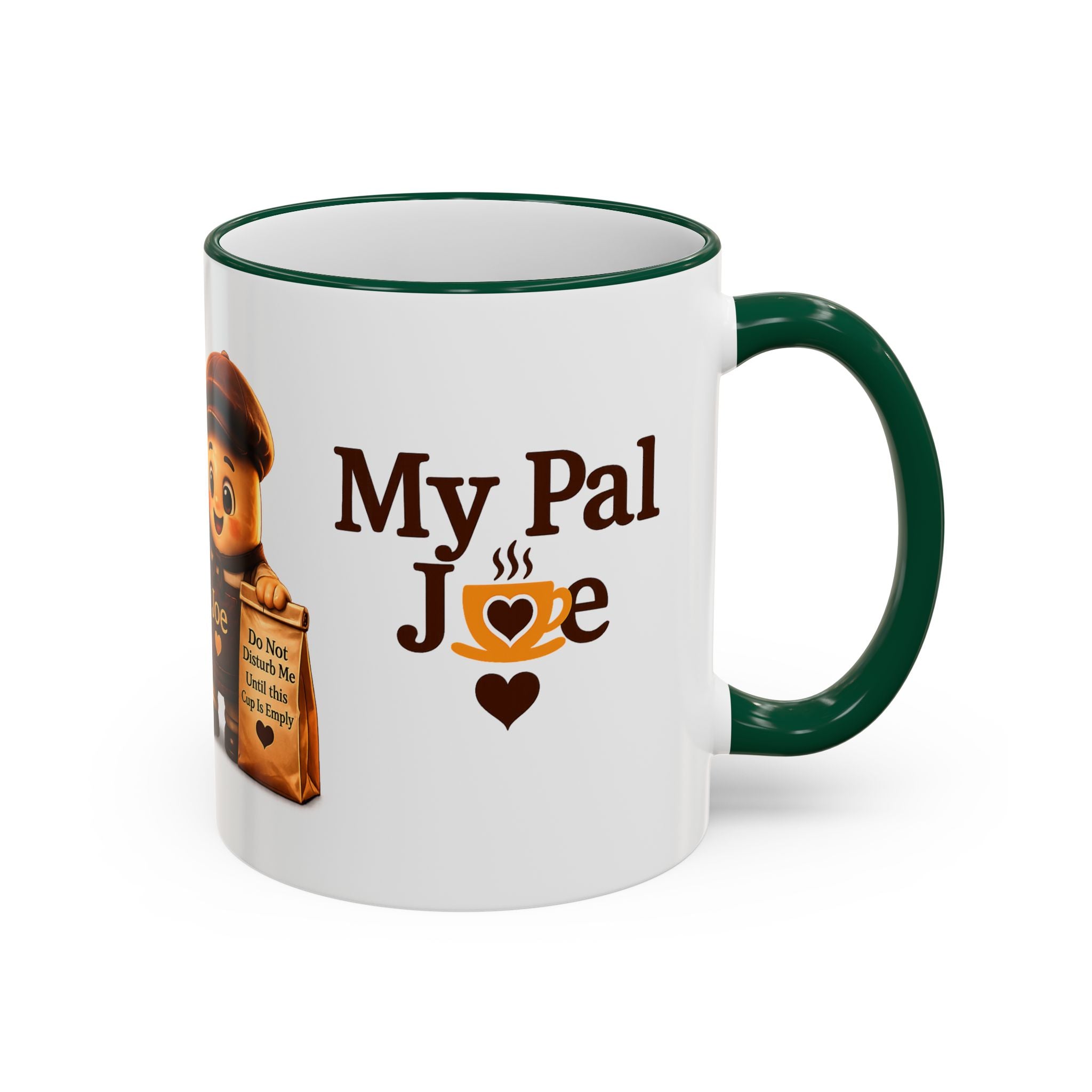 Running on Hope and Caffeine — 'My First Cup of Joe' Vintage Coffee Character (11oz/15oz)