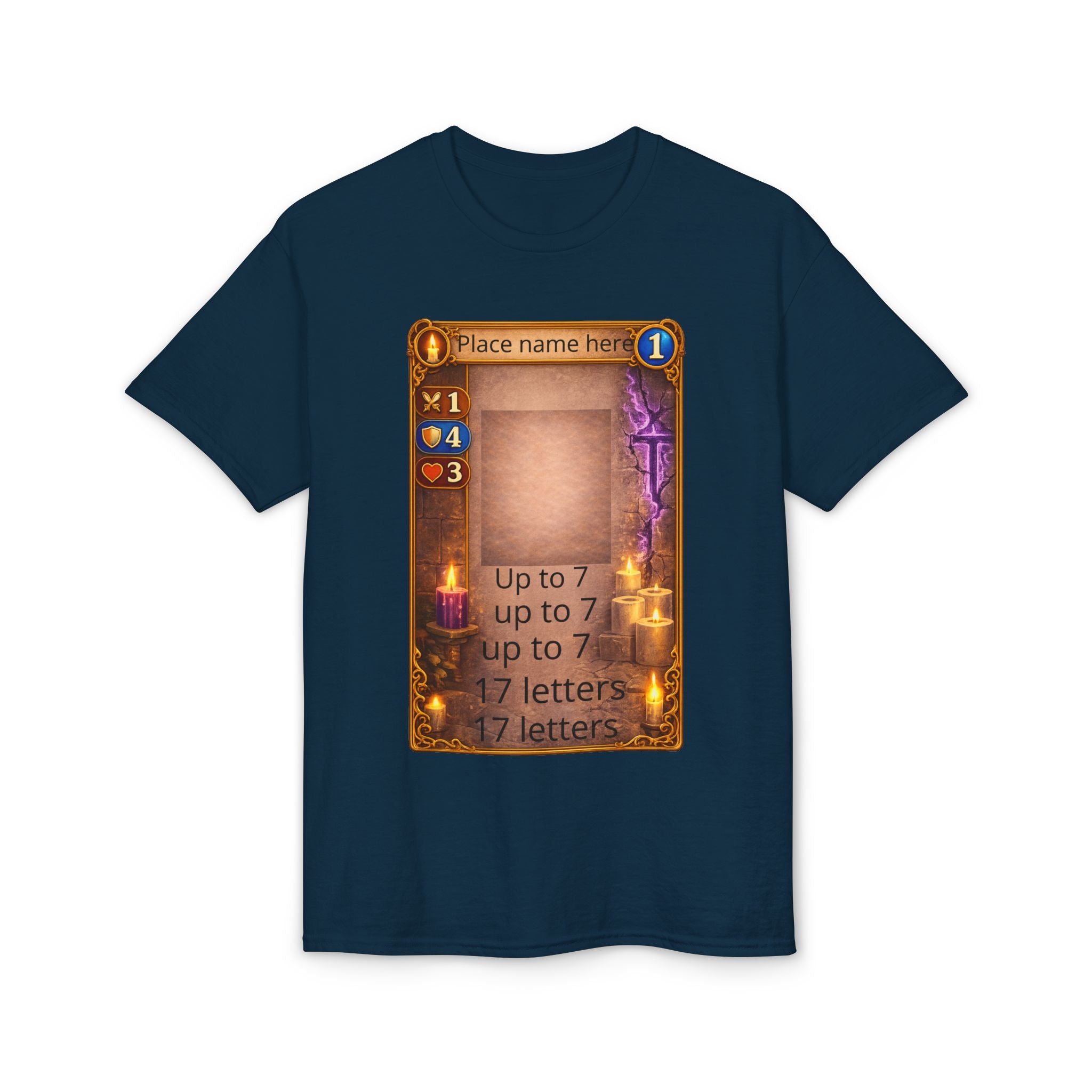 Trading Card Game Spell Card T-Shirt — Customizable Fantasy Card Design