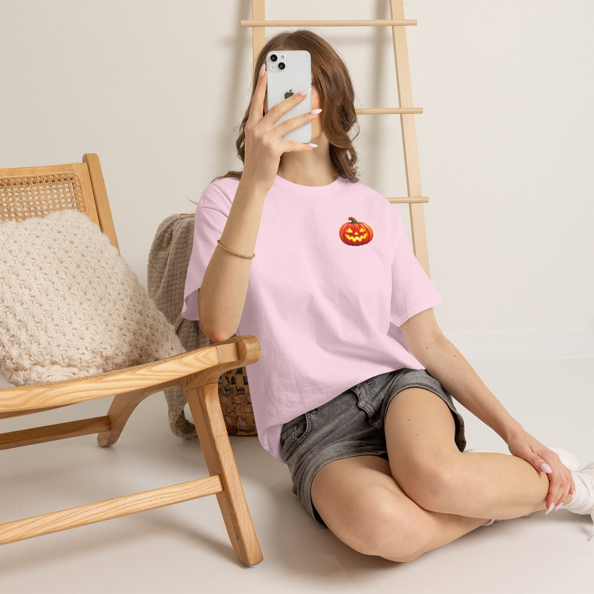 Halloween Raccoon Tee — Cute Jack-o'-Lantern "Happy Halloween" Shirt