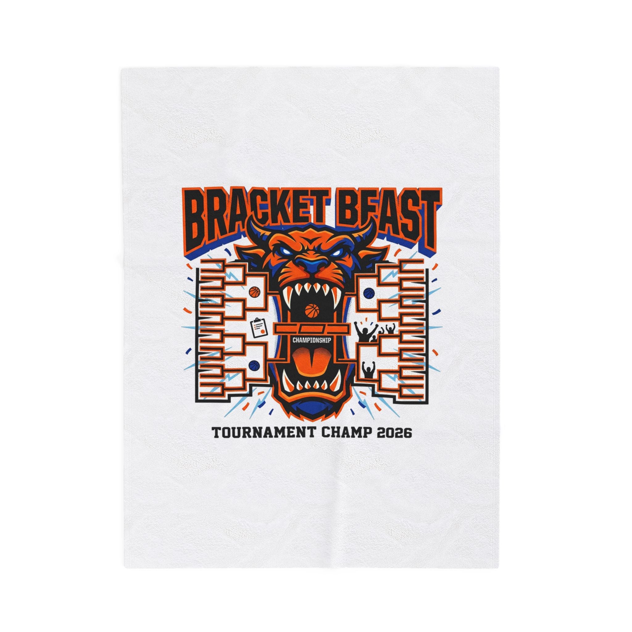 Bracket Beast Plush Blanket | college tournament, bracket, gameday