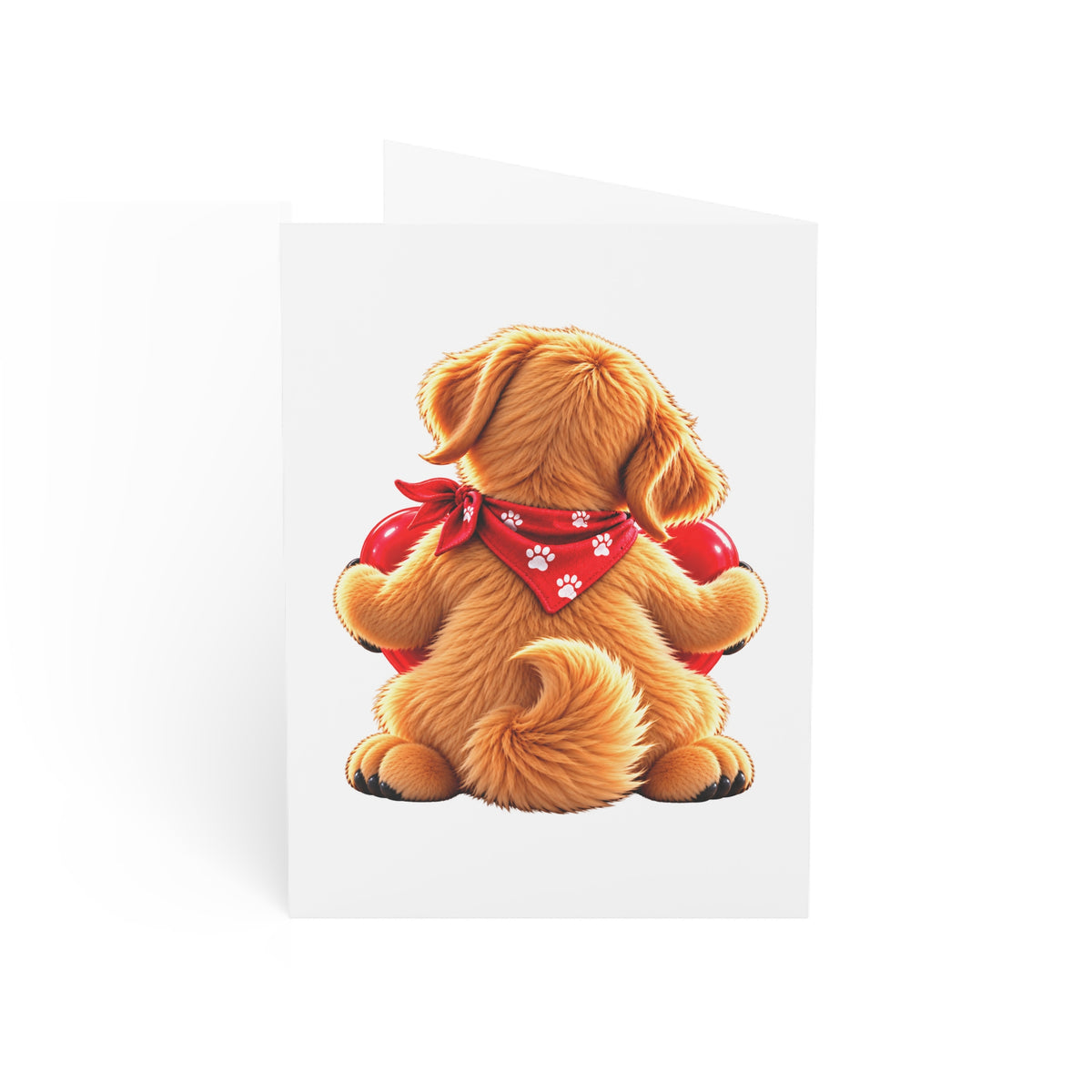I Love You Golden Retriever Greeting Card – Say It Your Way ❤️🐾