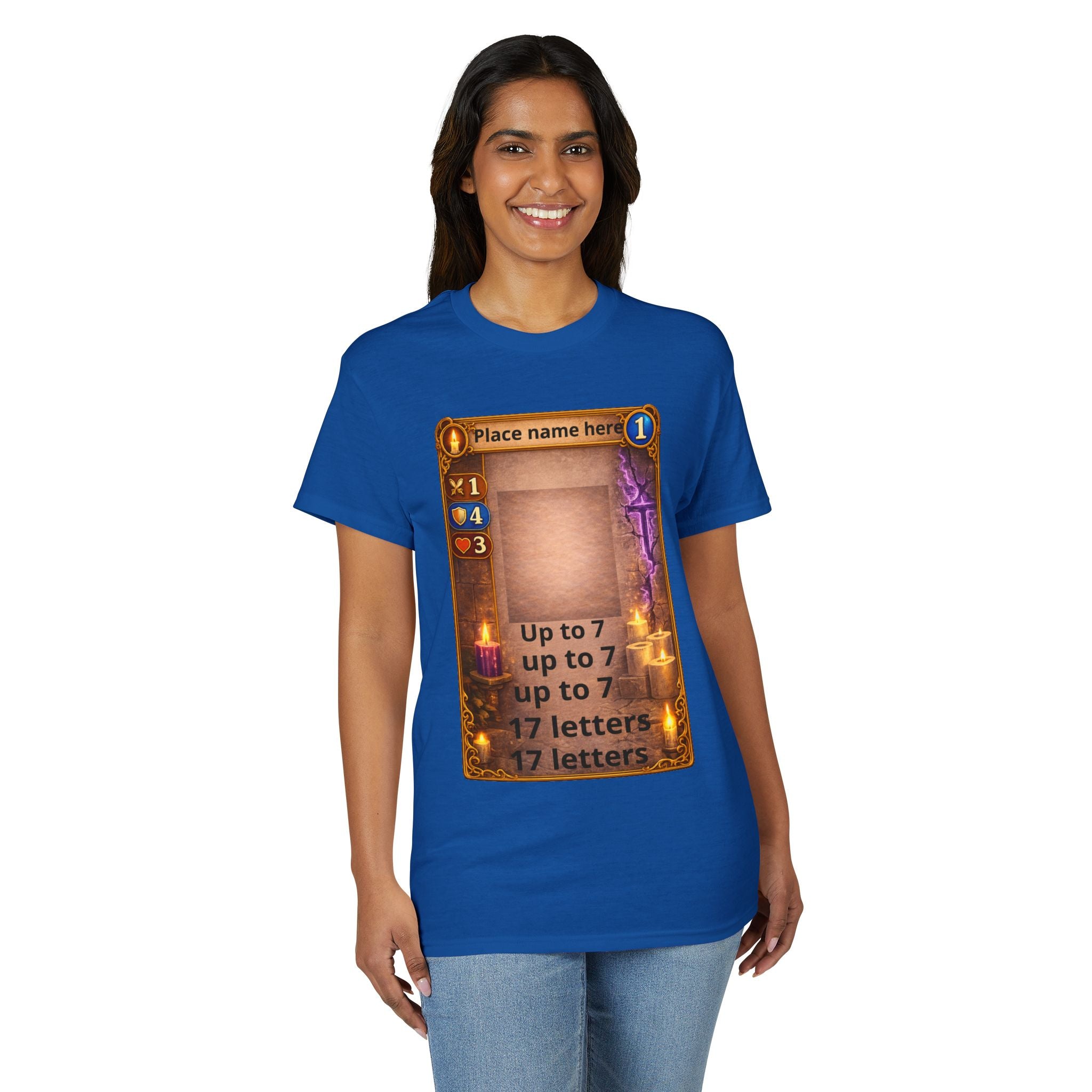 Trading Card Game Spell Card T-Shirt — Customizable Fantasy Card Design
