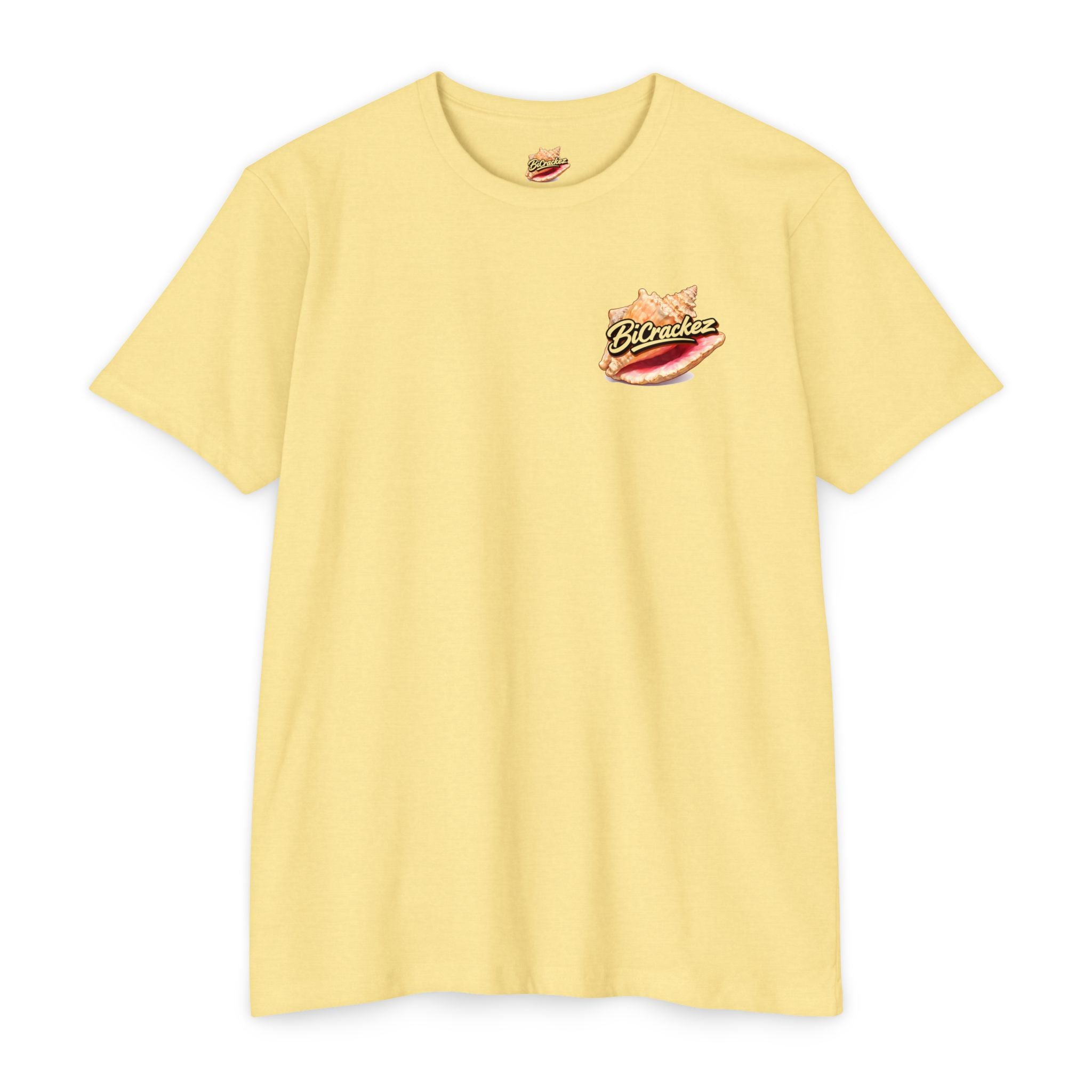 Conch Joke T-Shirt — Retro Beach Photo Tee with "That's a big conch" Graphic