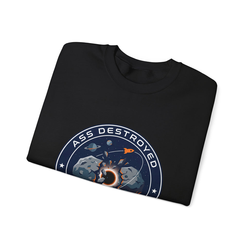 Mission Patch Cosmic Rocket Crewneck, space astronaut, mission patch, hard sci-fi