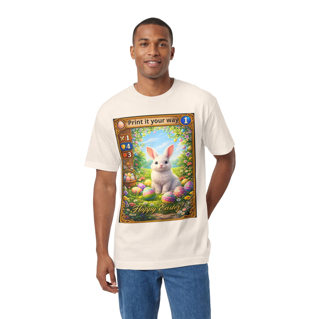 Easter Bunny Card Tee — "Happy Easter" Graphic T-Shirt