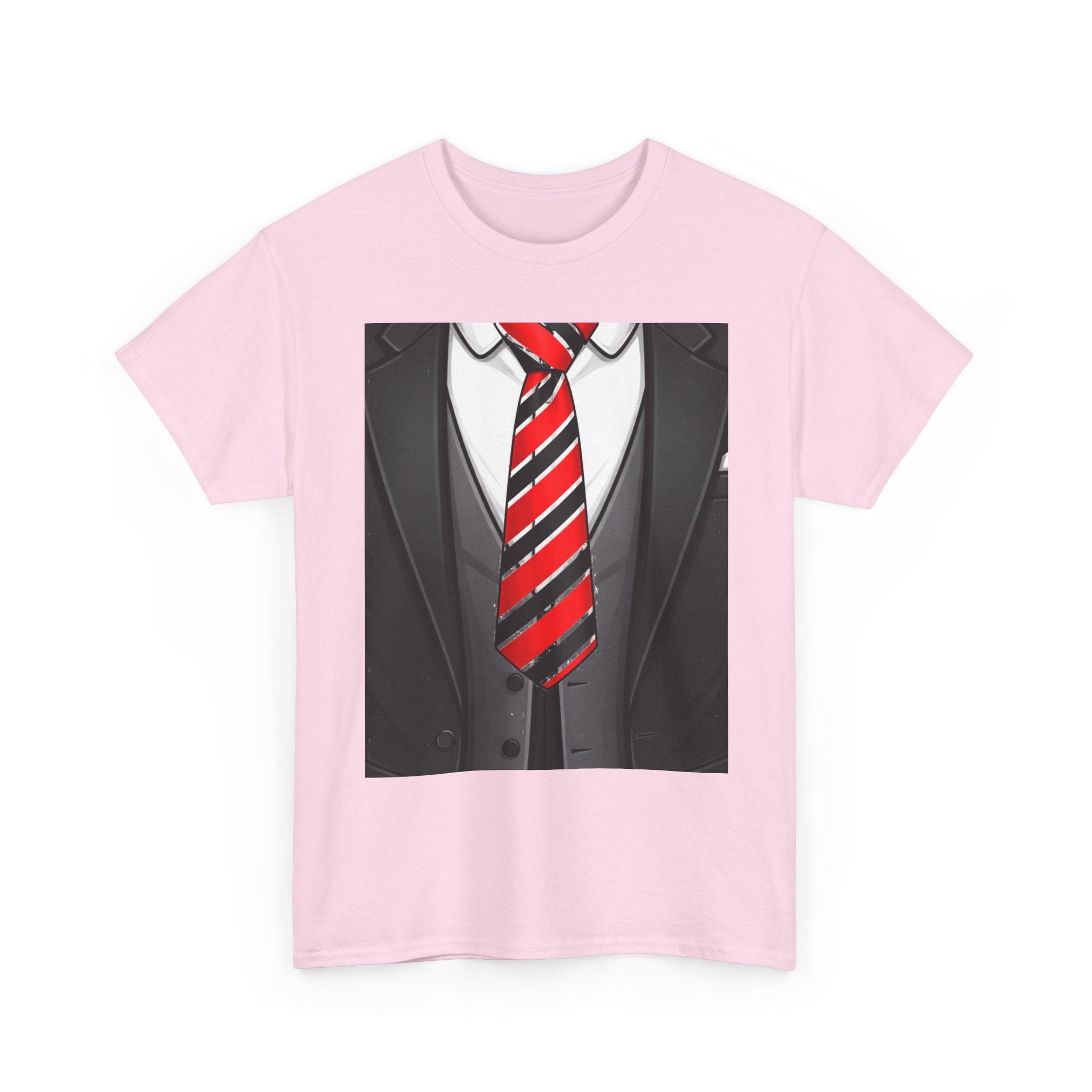 Suit & Red Striped Tie Graphic Tee