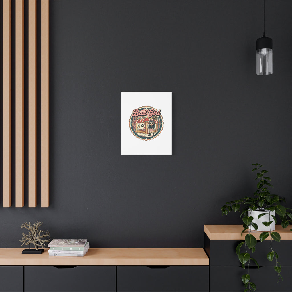 Bad Girl Bodega Canvas Print | Bodega, NYC, Y2K Corner Store Art