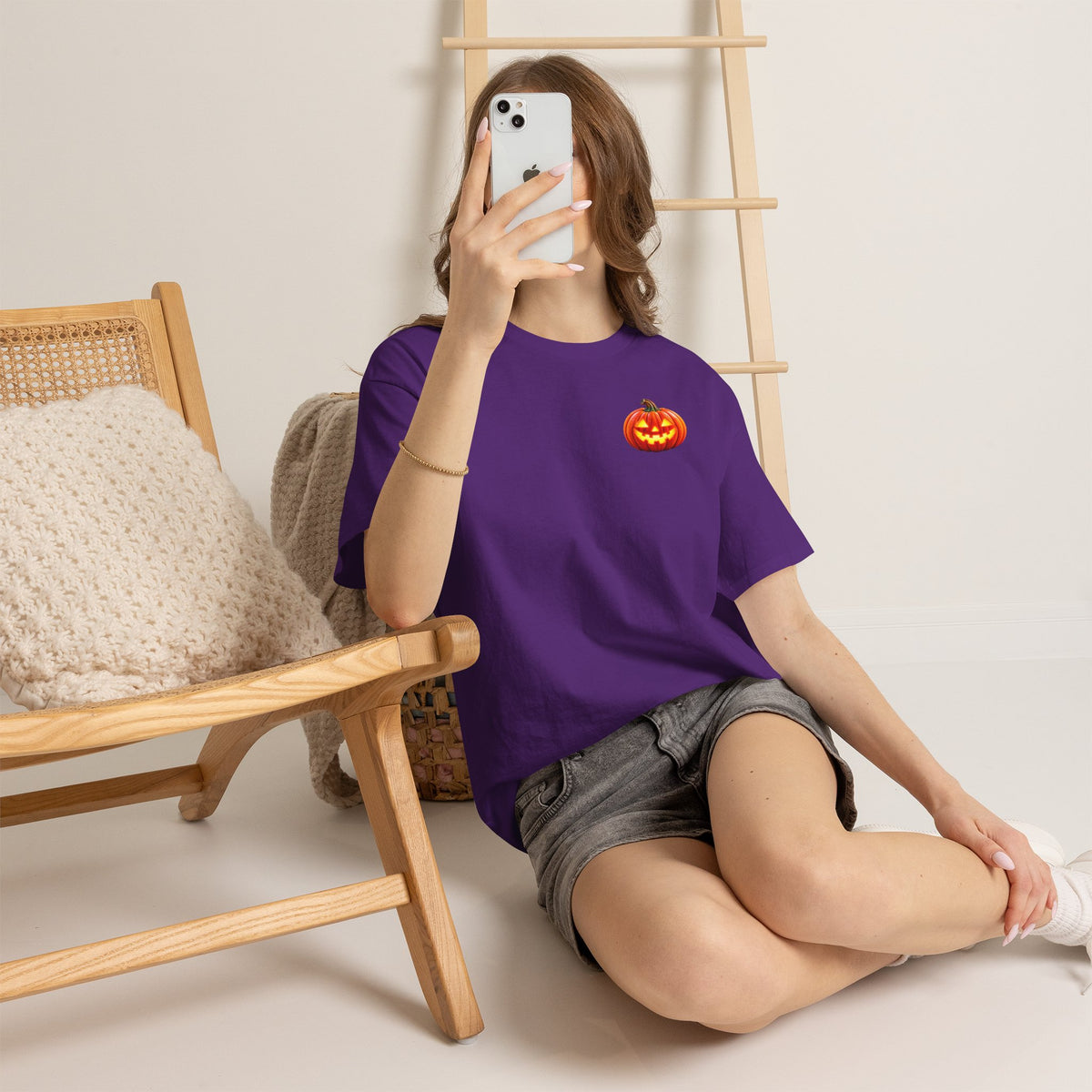 Halloween Raccoon Tee — Cute Jack-o'-Lantern "Happy Halloween" Shirt