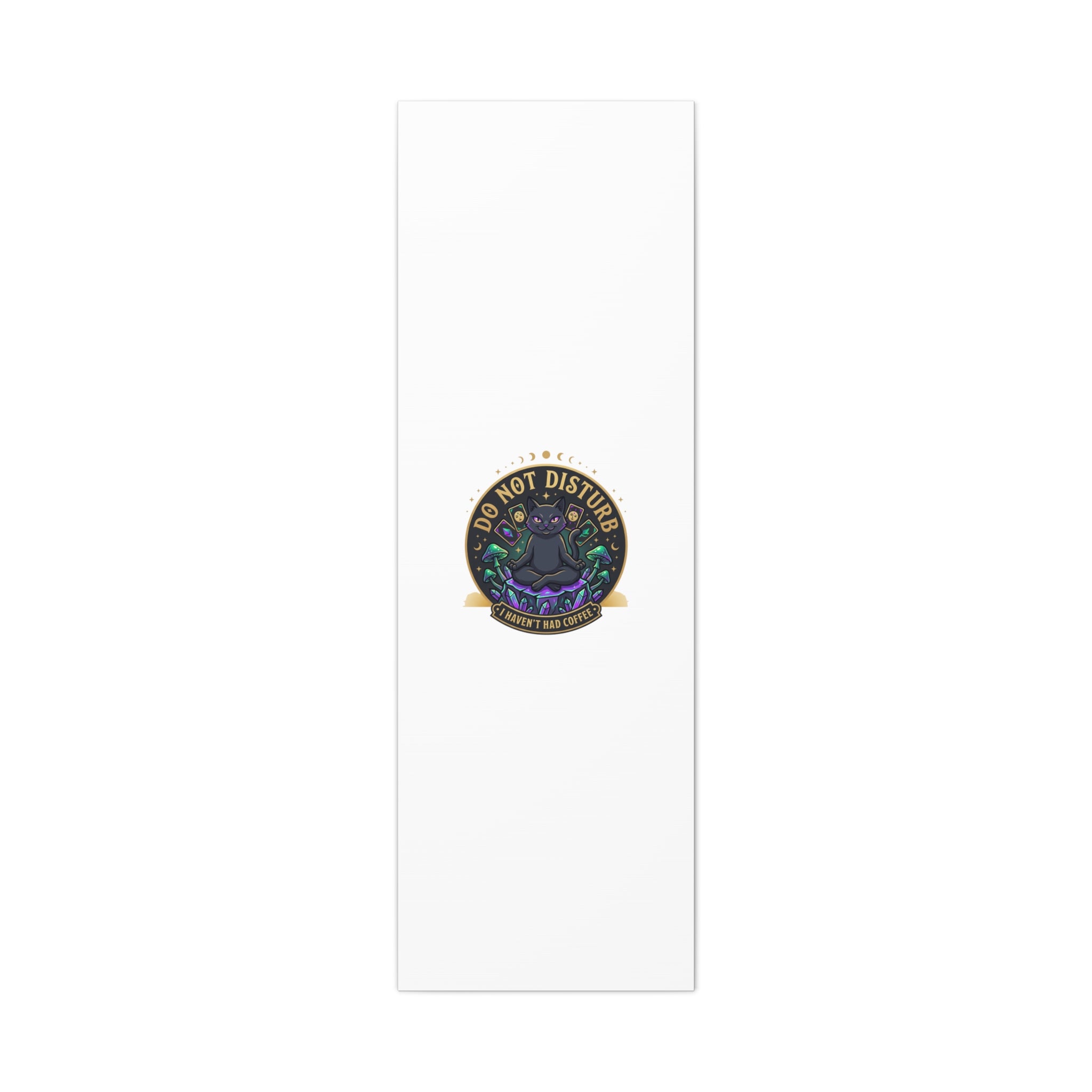 Do Not Disturb Cat Meditation Matte Canvas | witchy, goblincore