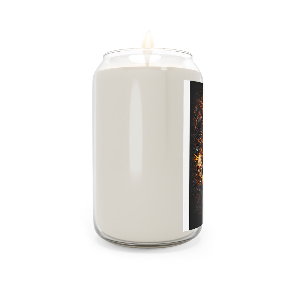 Gothic Skull Candle — "Candle Friends" Scented Soy Candle (13.75 oz)