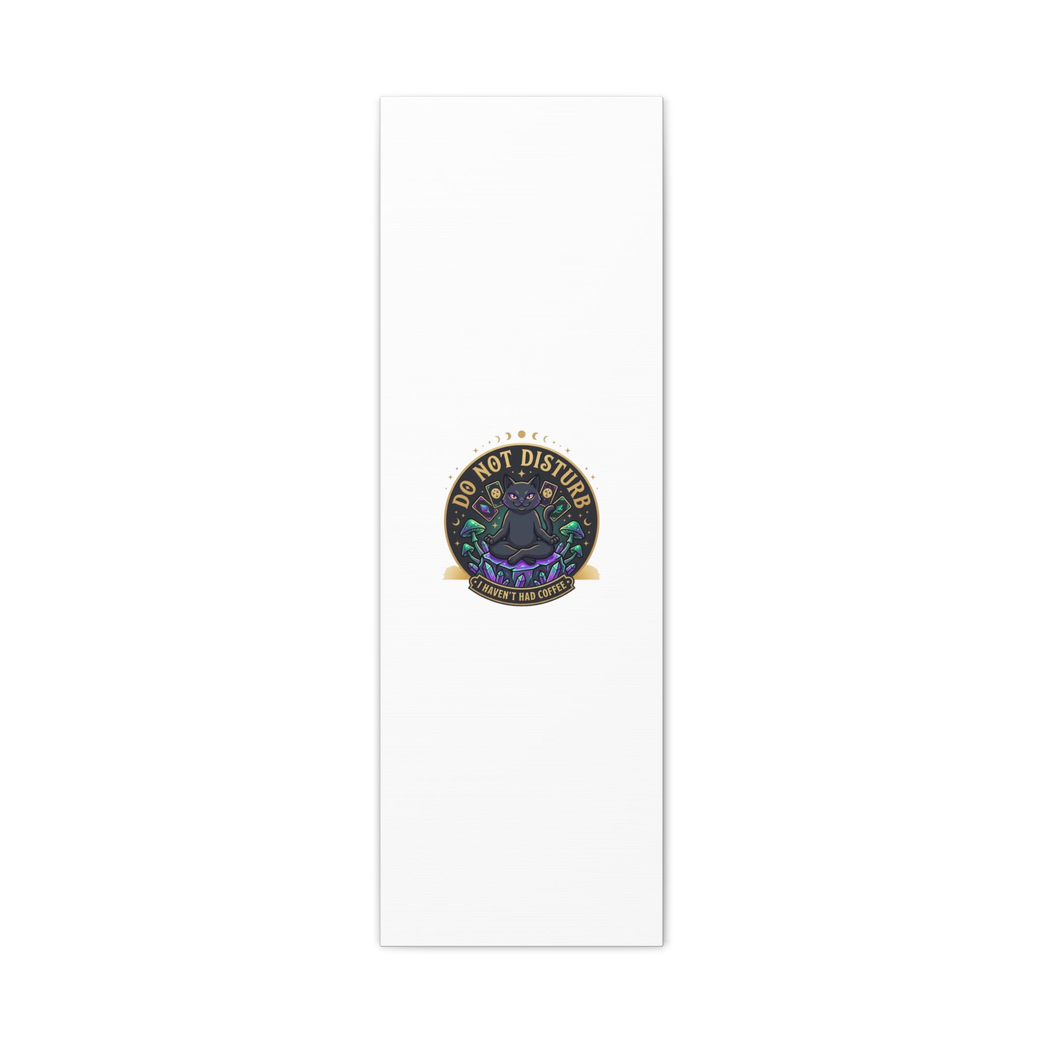 Do Not Disturb Cat Meditation Matte Canvas | witchy, goblincore