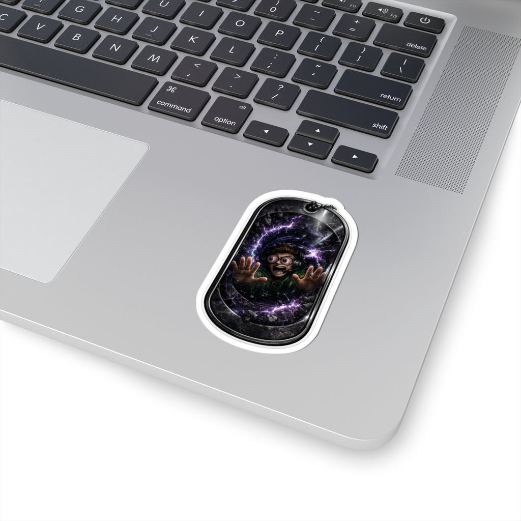 Portal Trap Gamstr Kiss-Cut Sticker — Scary Sci‑Fi Horror Laptop Decal