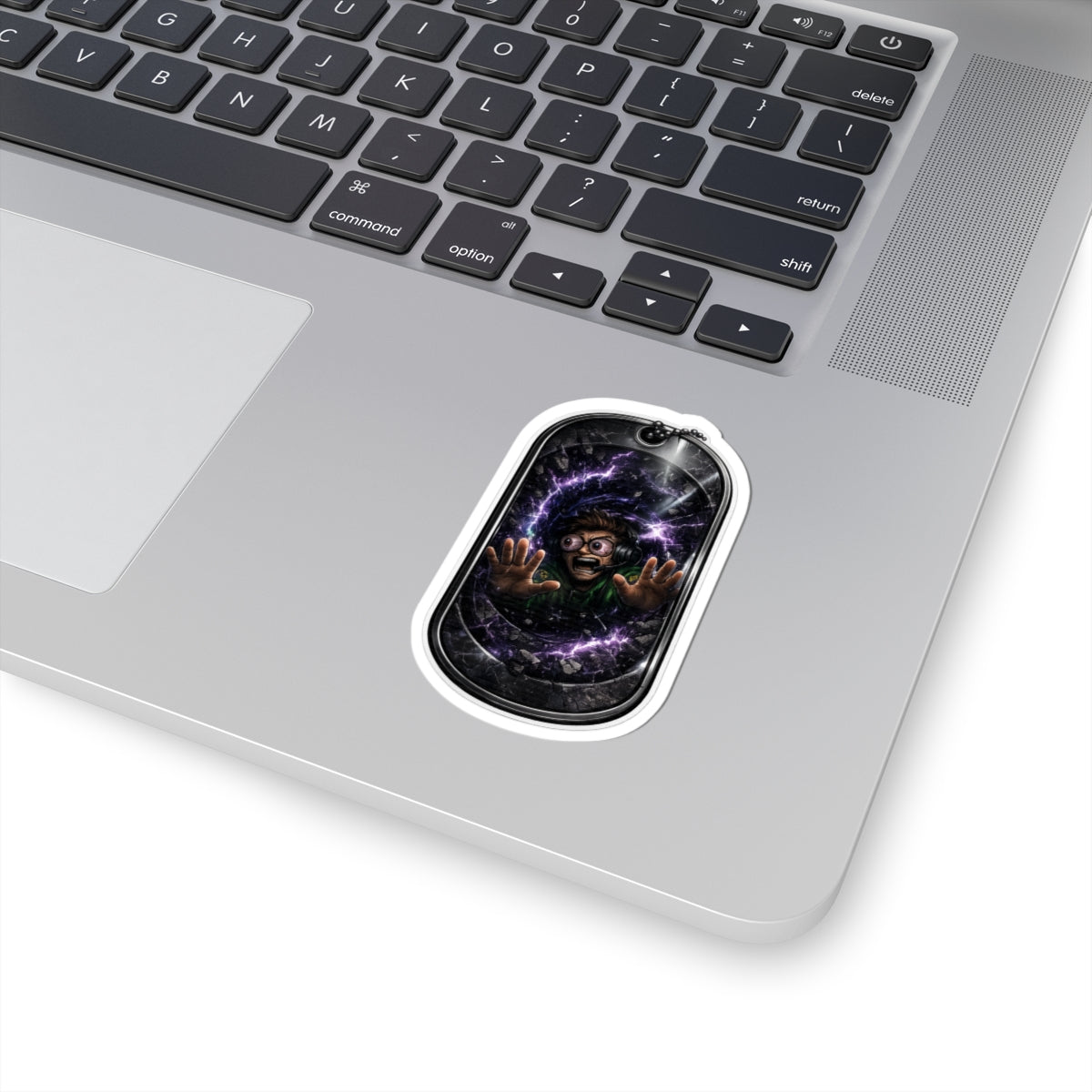 Portal Trap Gamstr Kiss-Cut Sticker — Scary Sci‑Fi Horror Laptop Decal