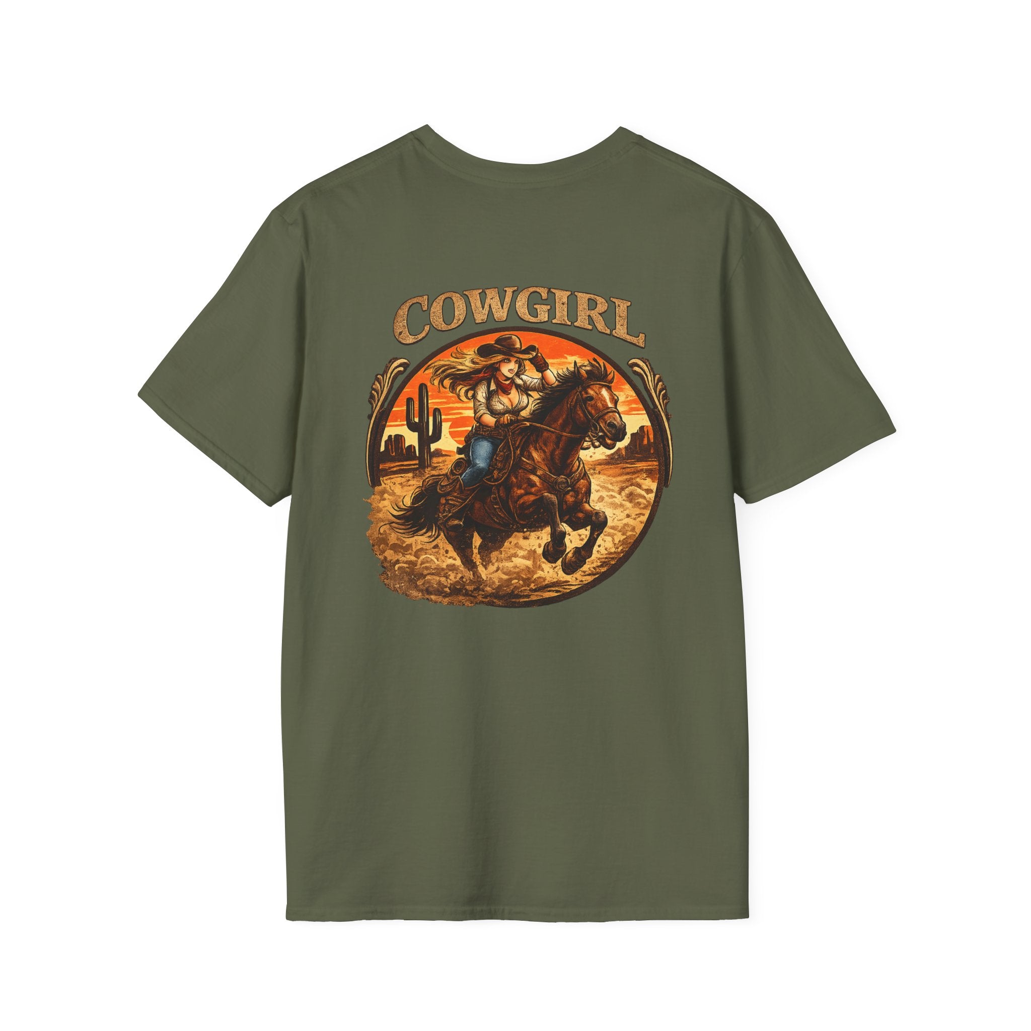 Cowgirl Rose Badge T-Shirt – Orgy Coin 2