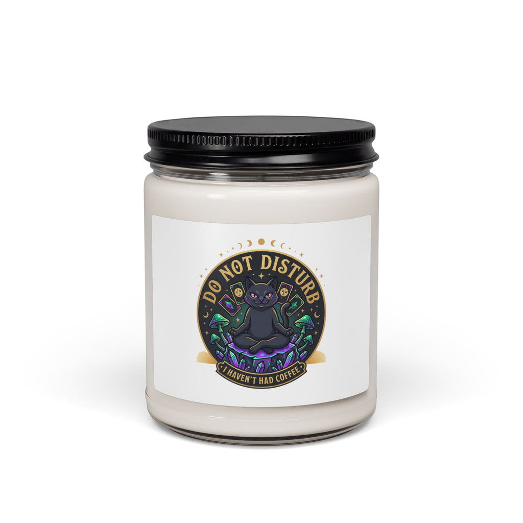 Do Not Disturb Black Cat Candle, Witchy Goblincore Scented Soy Candle